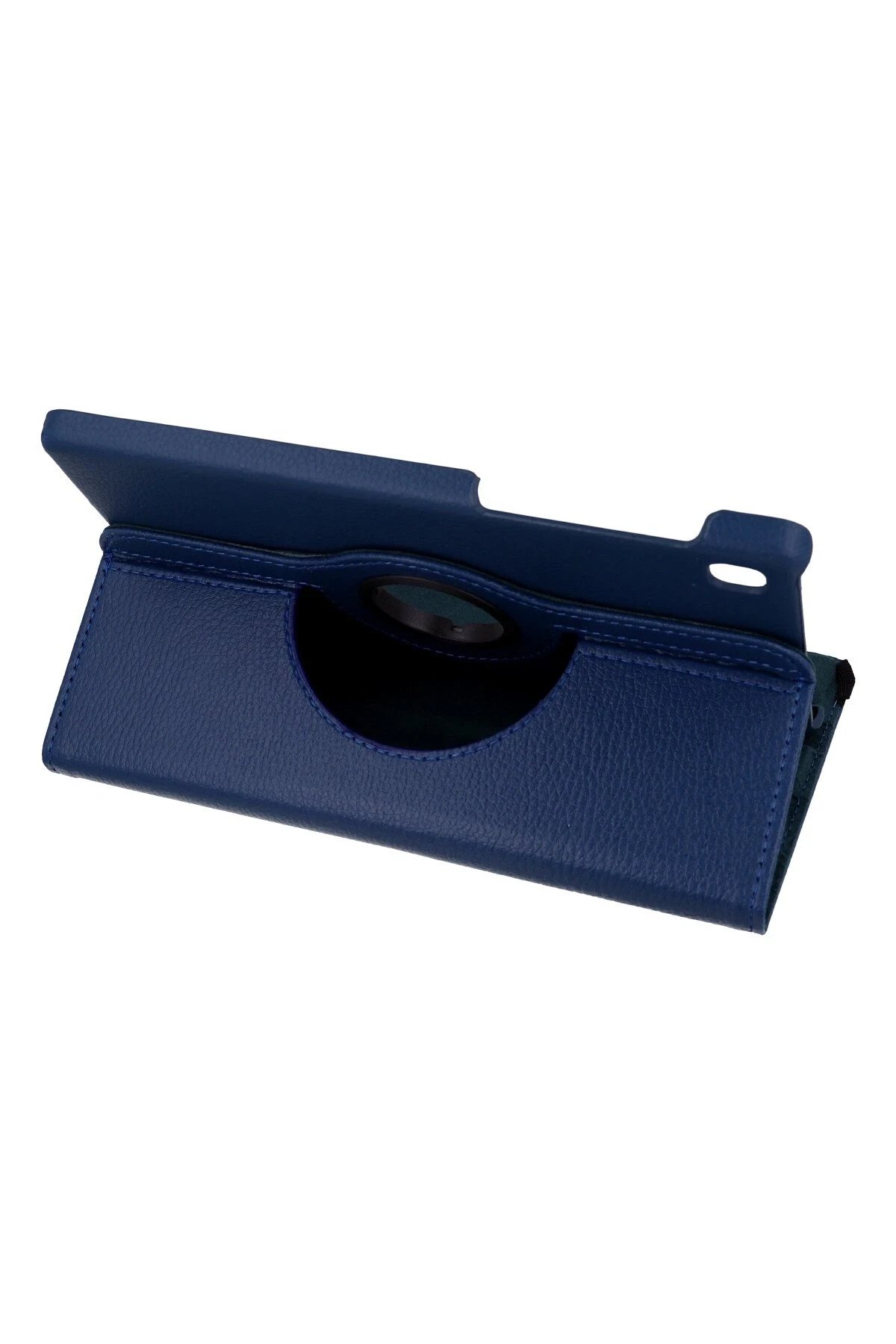 Newface Samsung Galaxy T220 Tab A7 Lite 8.7 Kılıf 360 Tablet Deri Kılıf - Lacivert