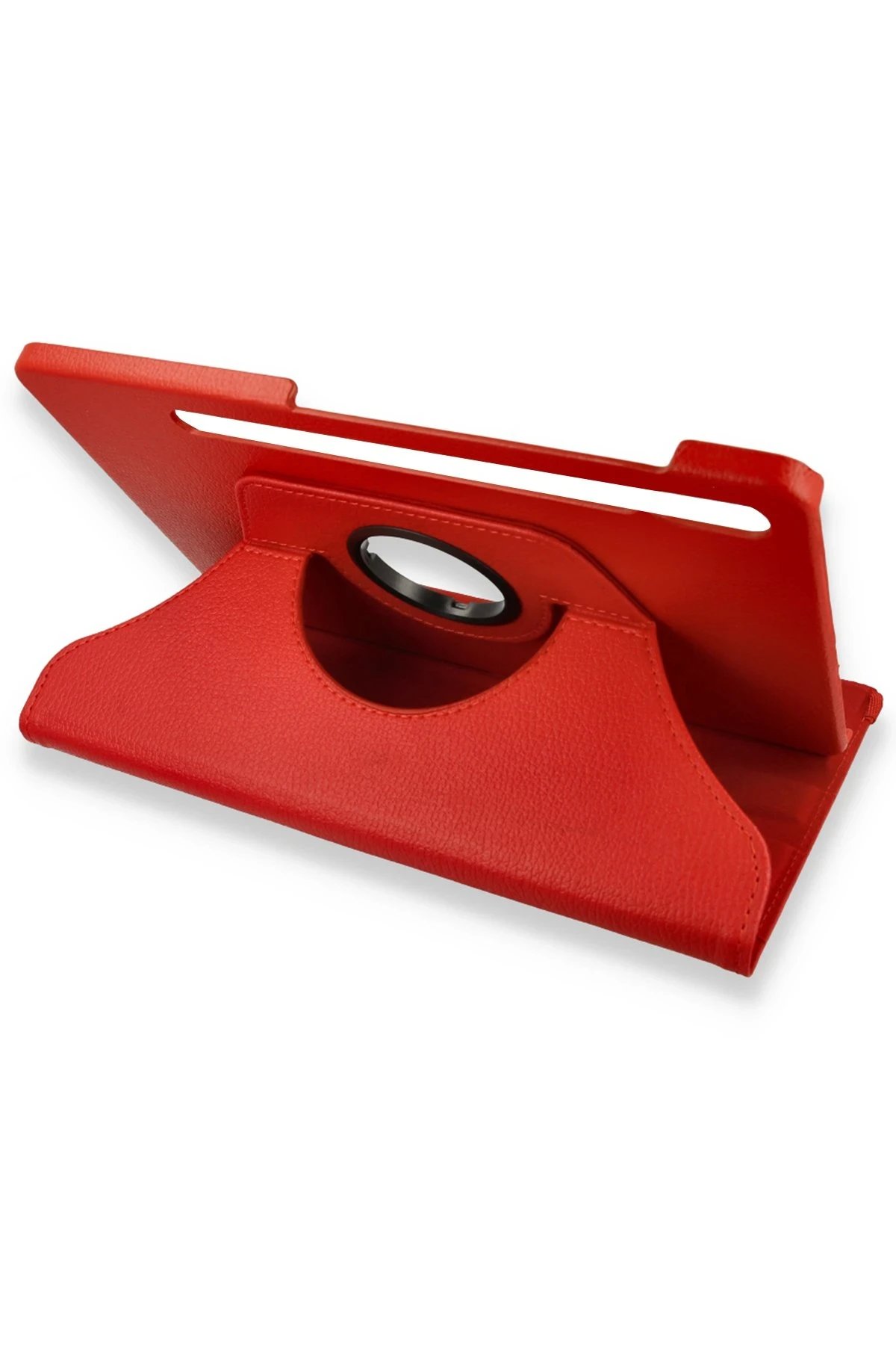 Newface Samsung Galaxy X800 Tab S8 Plus 12.4 Kılıf 360 Tablet Deri Kılıf - Kırmızı