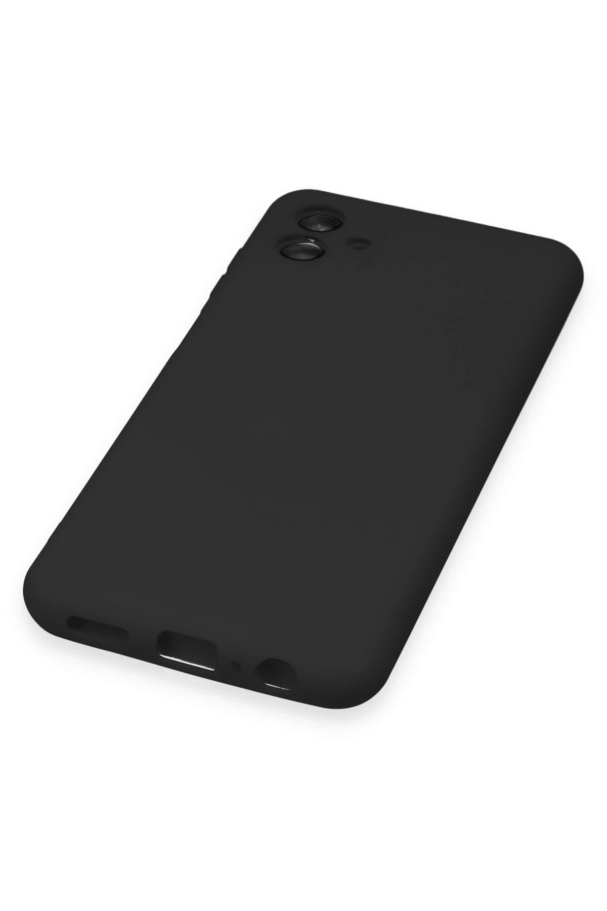 Newface Samsung Galaxy A04 Kılıf Nano içi Kadife Silikon - Siyah