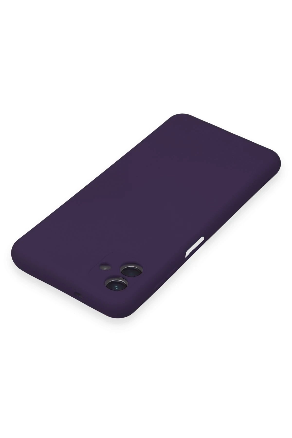 Newface Samsung Galaxy A04 Kılıf Nano içi Kadife Silikon - Mor