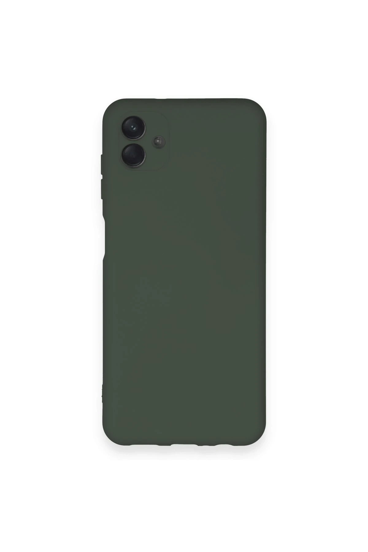 Newface Samsung Galaxy A04 Kılıf Nano içi Kadife Silikon - Koyu Yeşil