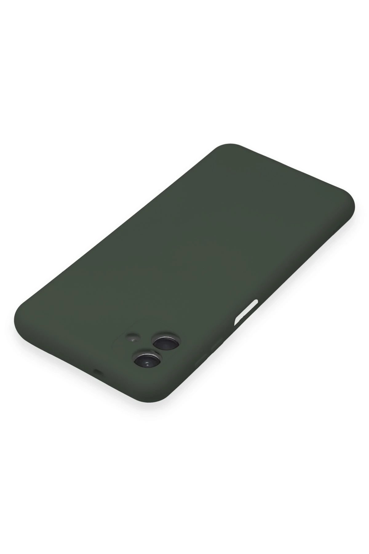 Newface Samsung Galaxy A04 Kılıf Nano içi Kadife Silikon - Koyu Yeşil