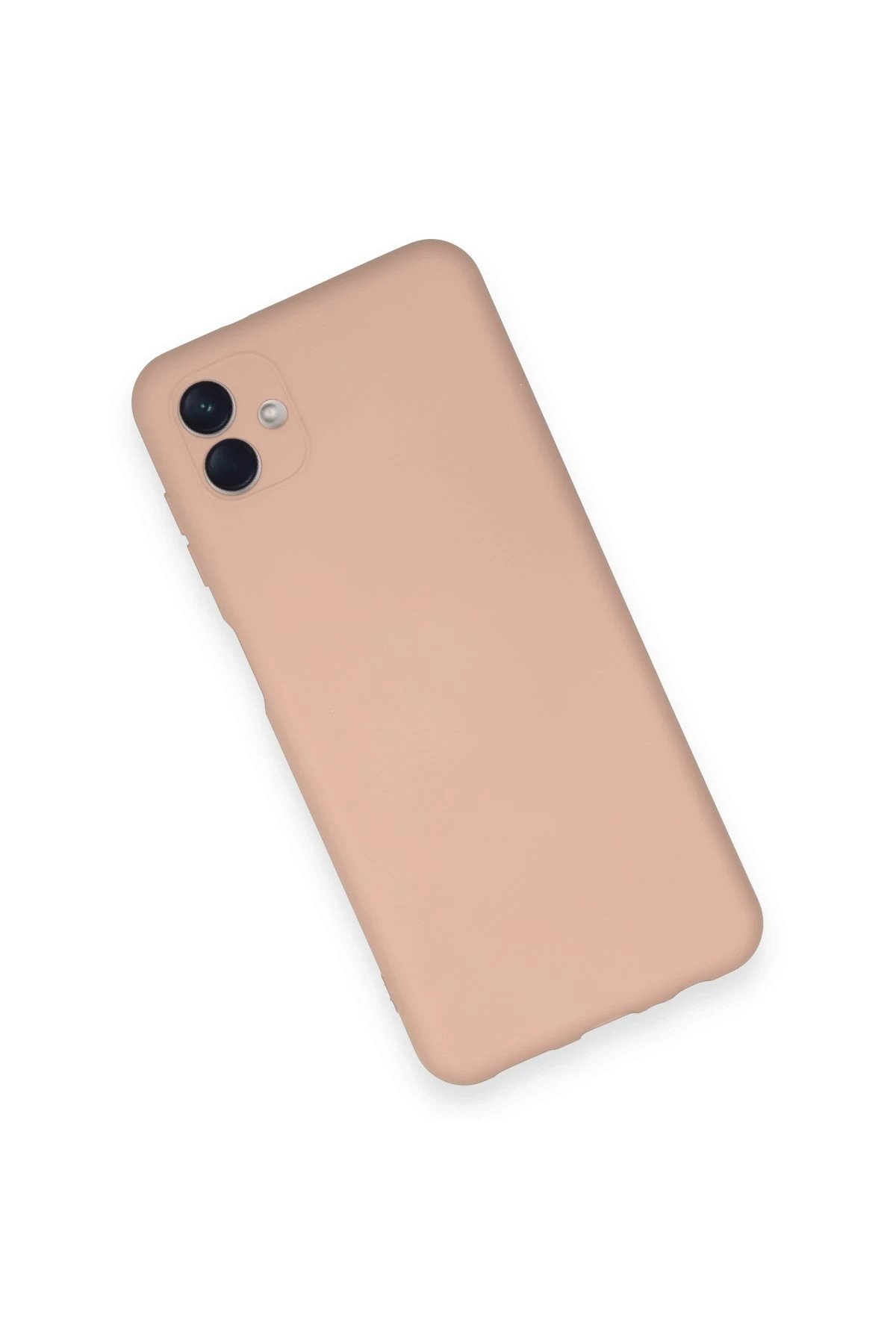 Newface Samsung Galaxy A04 Kılıf Nano içi Kadife Silikon - Pudra