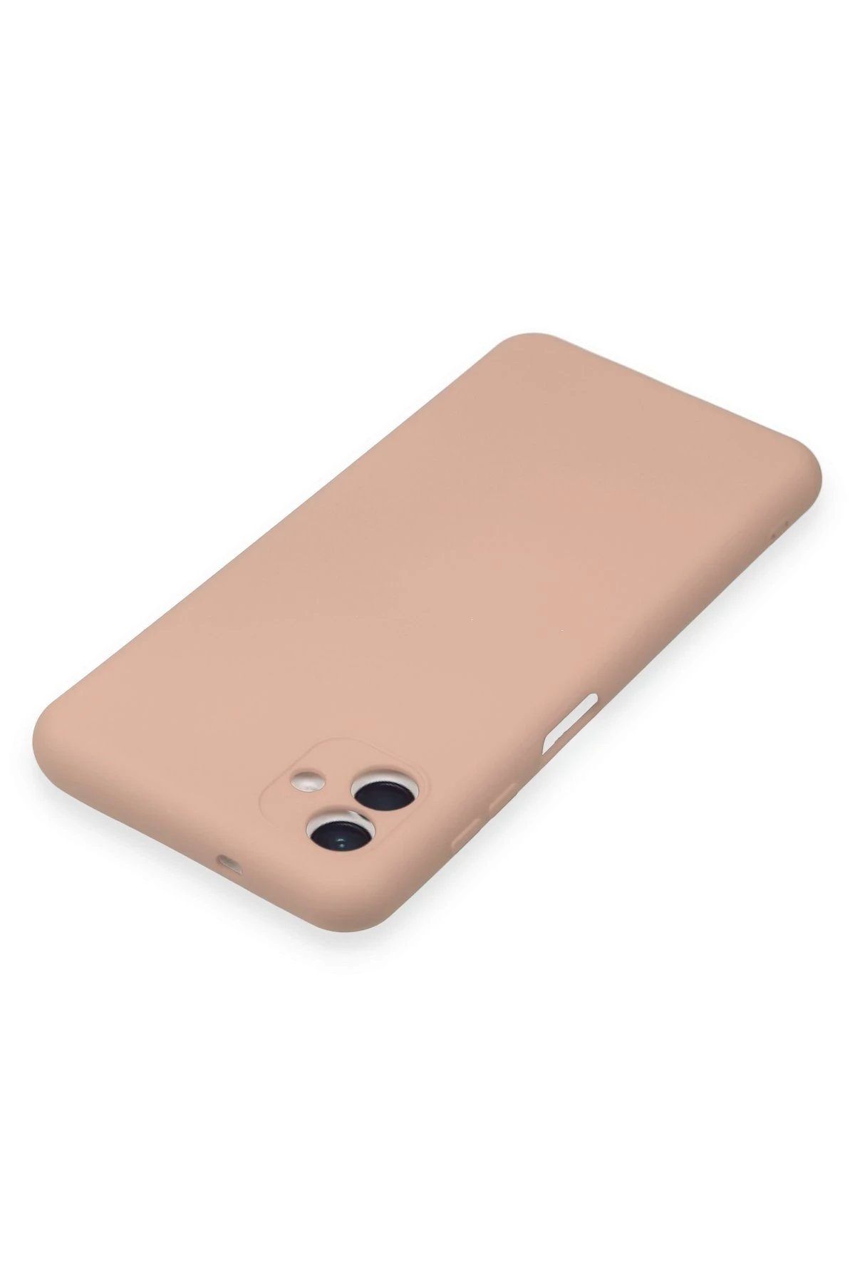 Newface Samsung Galaxy A04 Kılıf Nano içi Kadife Silikon - Pudra