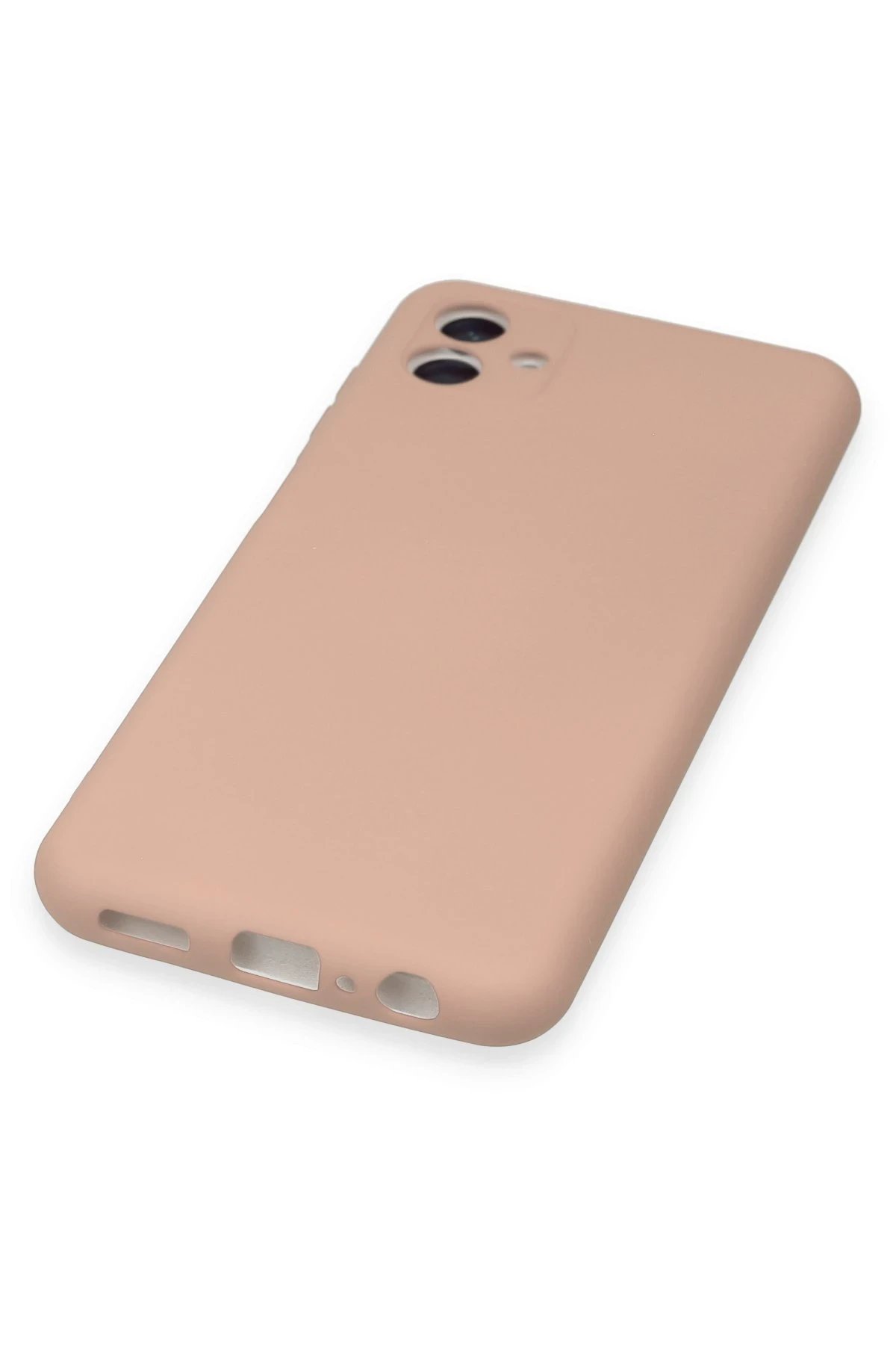 Newface Samsung Galaxy A04 Kılıf Nano içi Kadife Silikon - Pudra