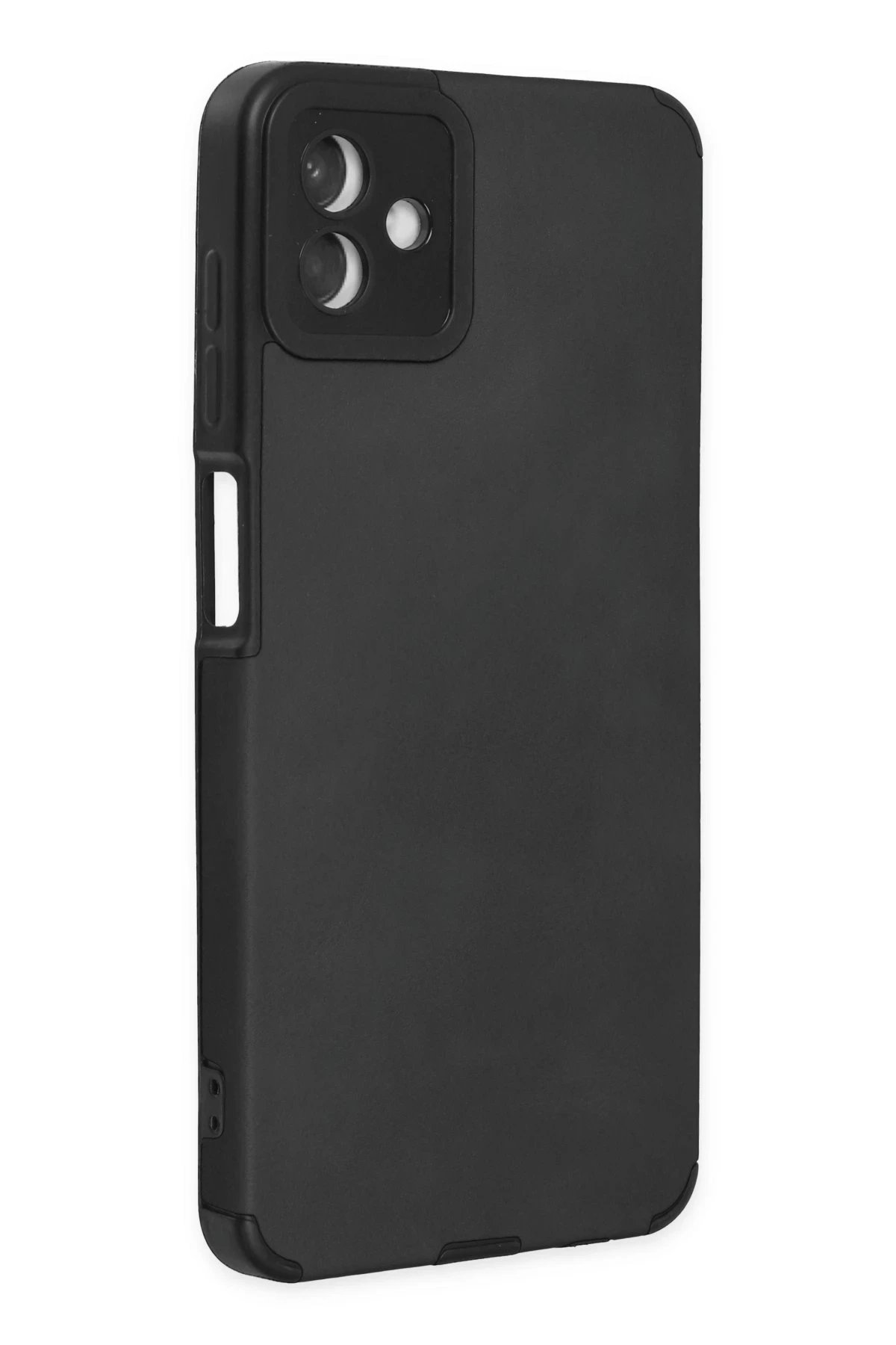 Newface Samsung Galaxy A04 Kılıf Loop Deri Silikon - Siyah