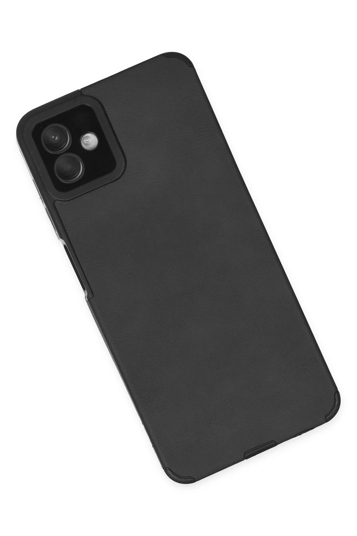 Newface Samsung Galaxy A04 Kılıf Loop Deri Silikon - Siyah