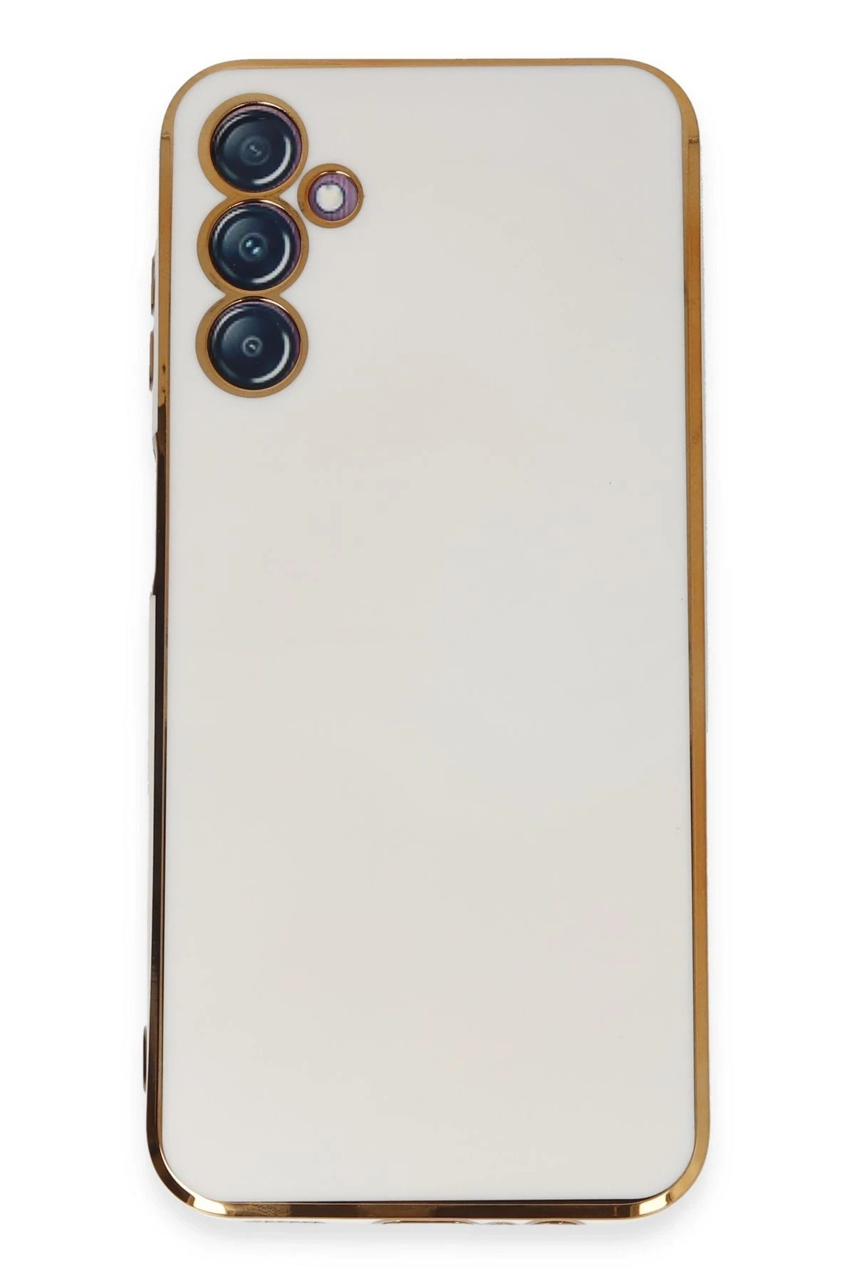 Newface Samsung Galaxy M14 5G Kılıf Volet Silikon - Beyaz