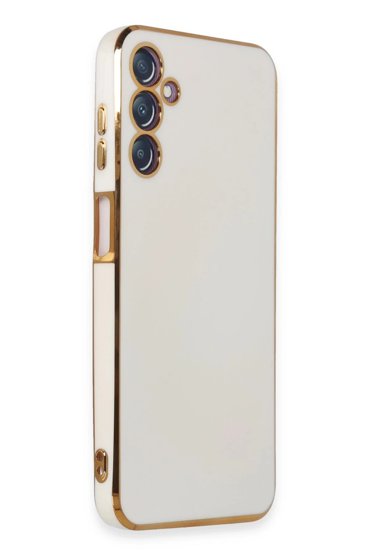 Newface Samsung Galaxy M14 5G Kılıf Volet Silikon - Beyaz