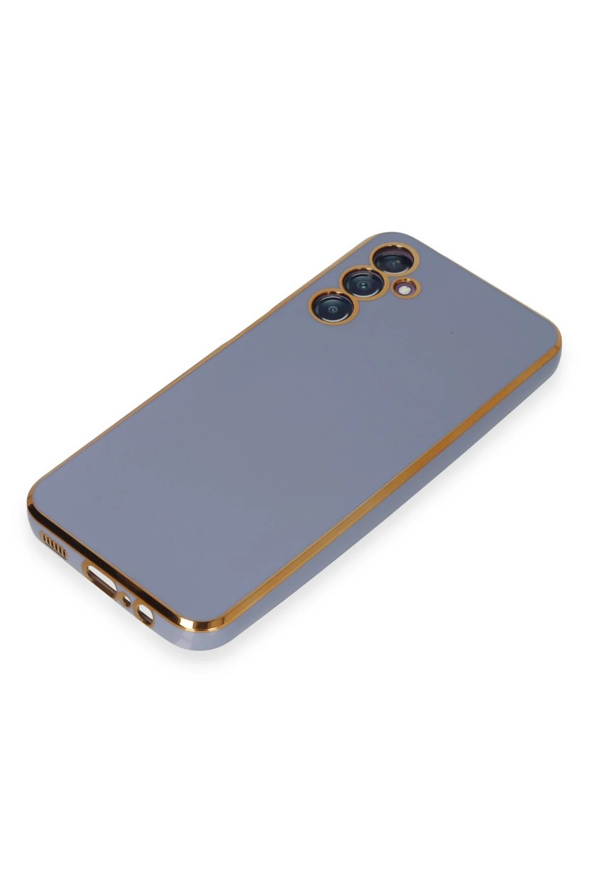 Newface Samsung Galaxy M14 5G Kılıf Volet Silikon - Mavi