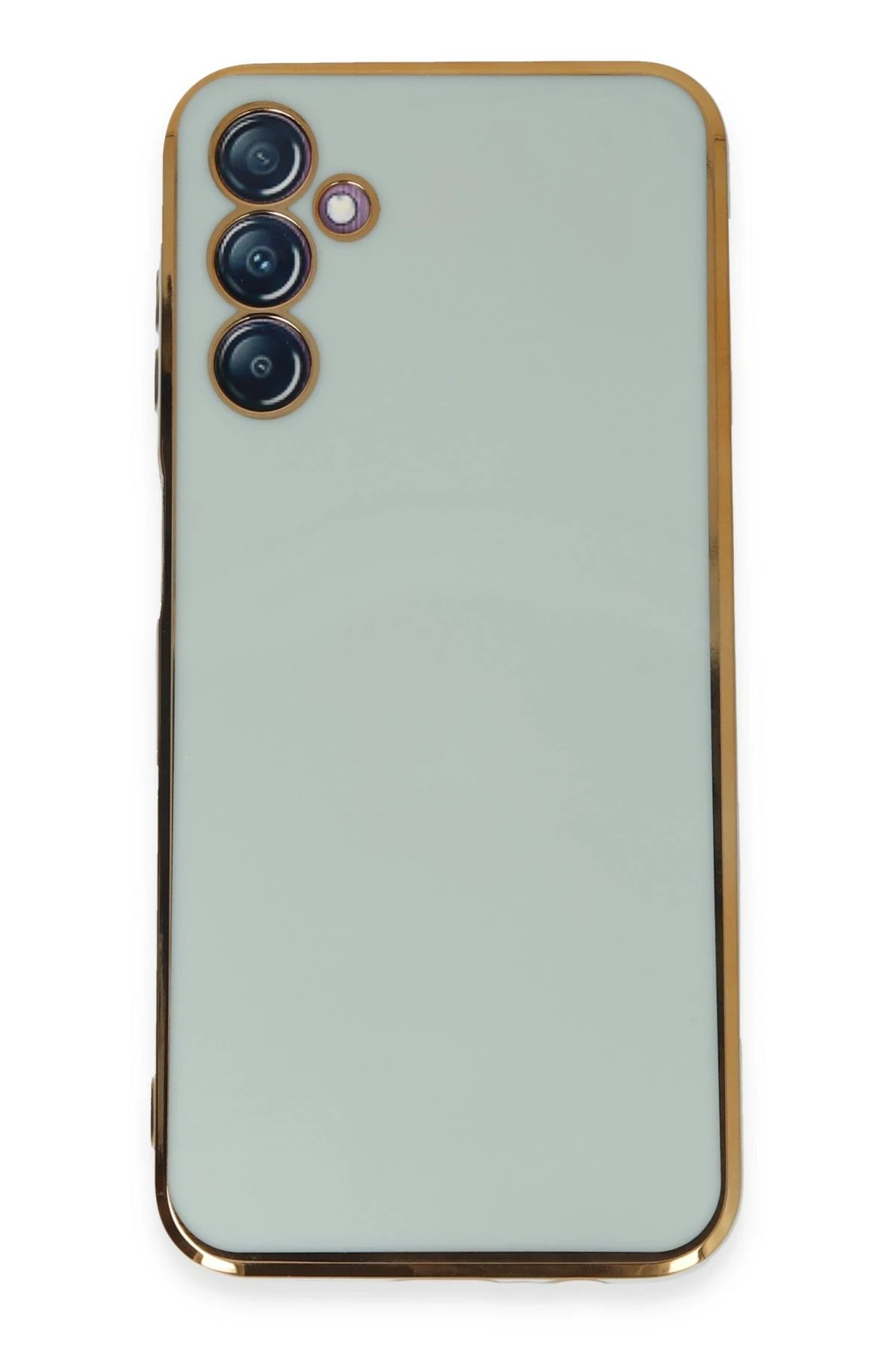 Newface Samsung Galaxy M14 5G Kılıf Volet Silikon - Açık Yeşil