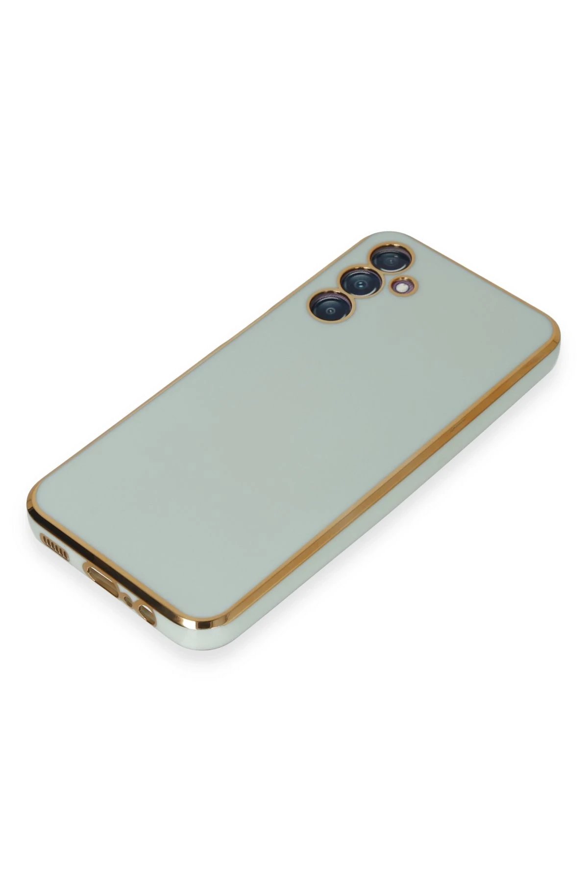 Newface Samsung Galaxy M14 5G Kılıf Volet Silikon - Açık Yeşil