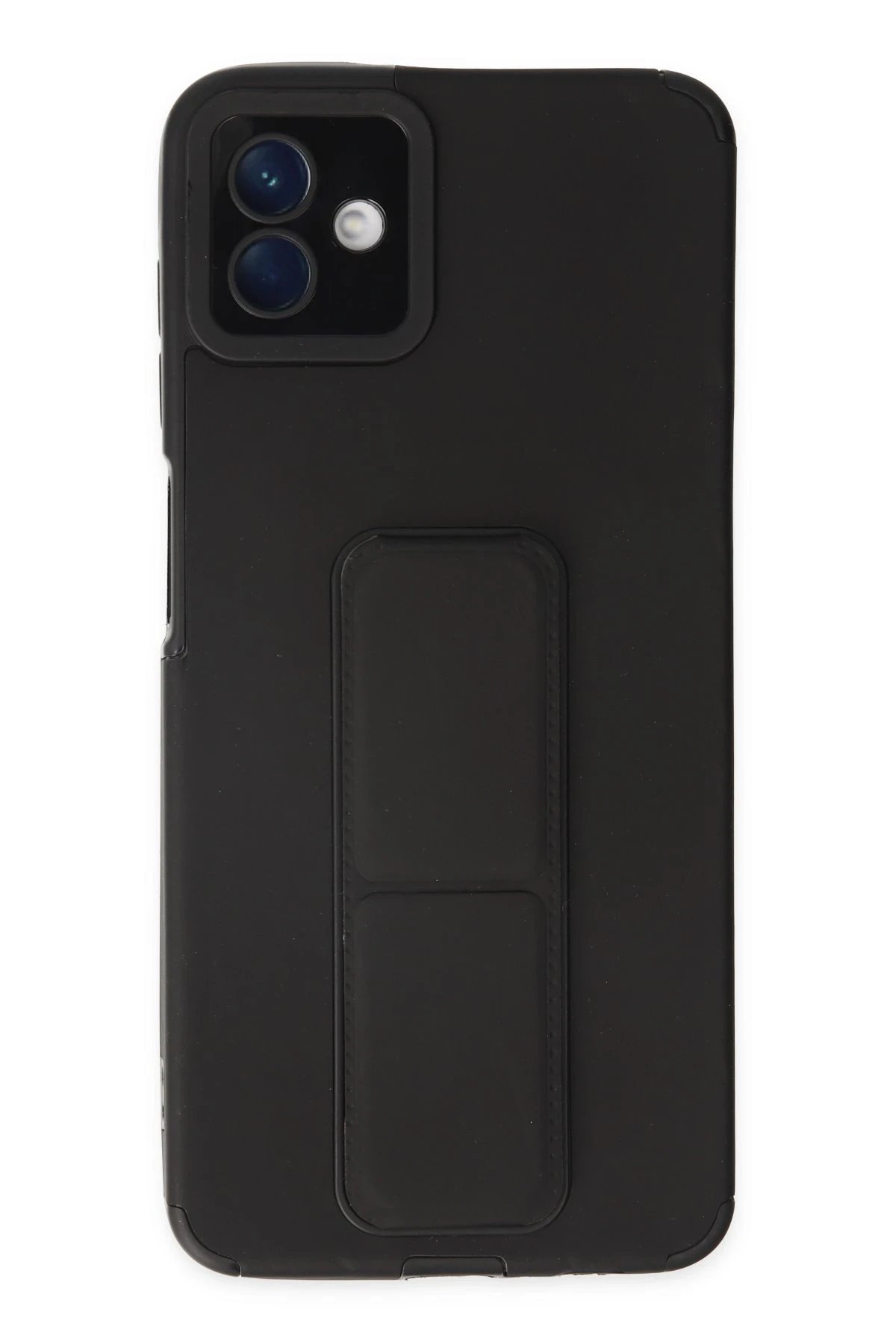 Newface Samsung Galaxy A04 Kılıf Mega Standlı Silikon - Siyah