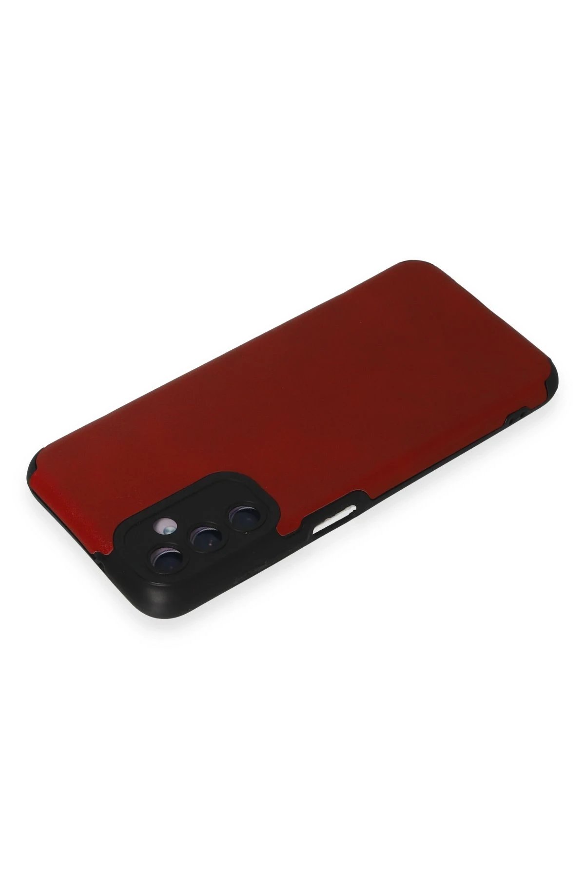 Newface Samsung Galaxy M14 5G Kılıf Loop Deri Silikon - Kırmızı