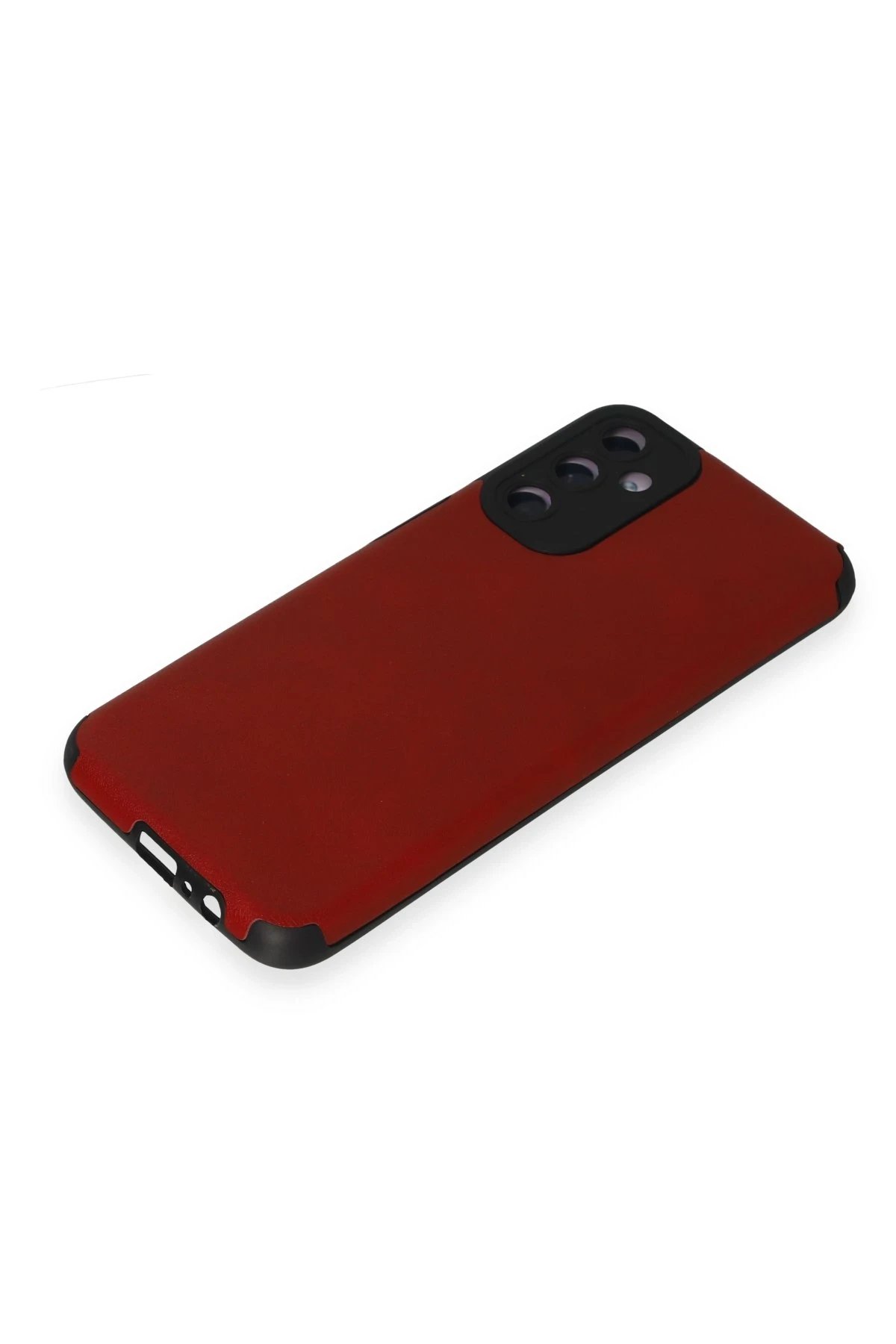 Newface Samsung Galaxy M14 5G Kılıf Loop Deri Silikon - Kırmızı