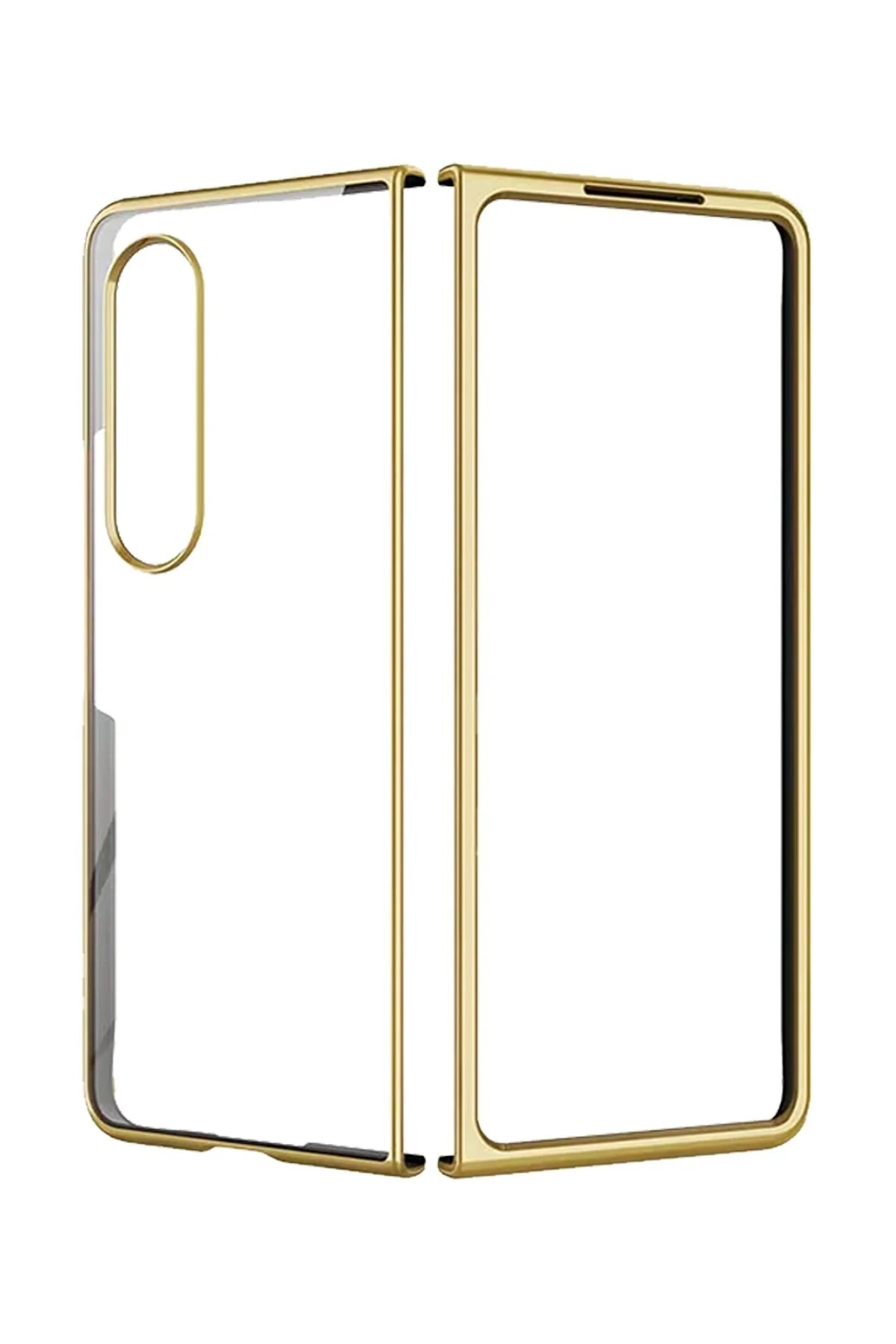 Newface Samsung Galaxy Z Fold 4 Kılıf Fold Element Kapak - Gold