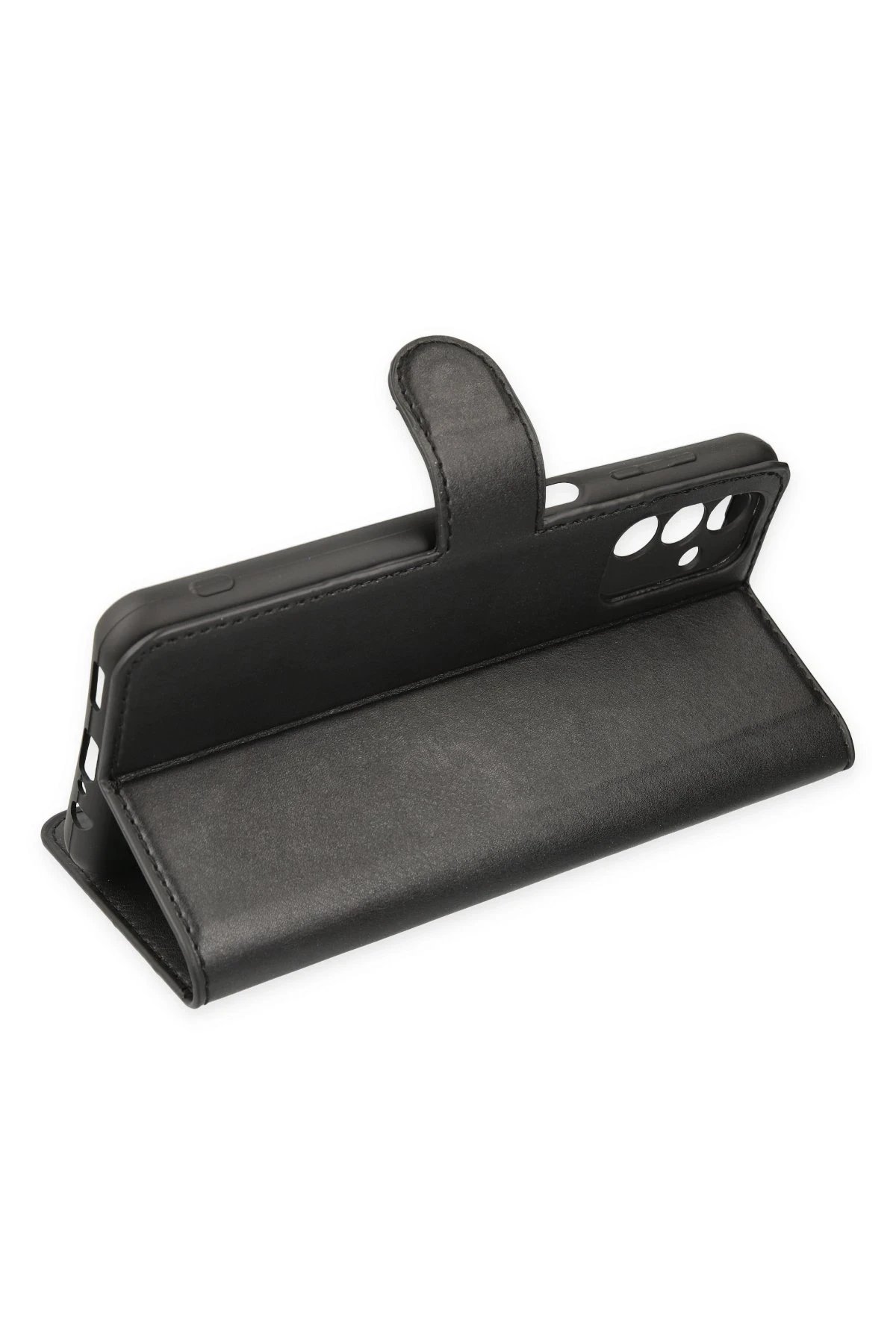 Newface Samsung Galaxy A04S Kılıf Trend S Plus Kapaklı Kılıf - Siyah