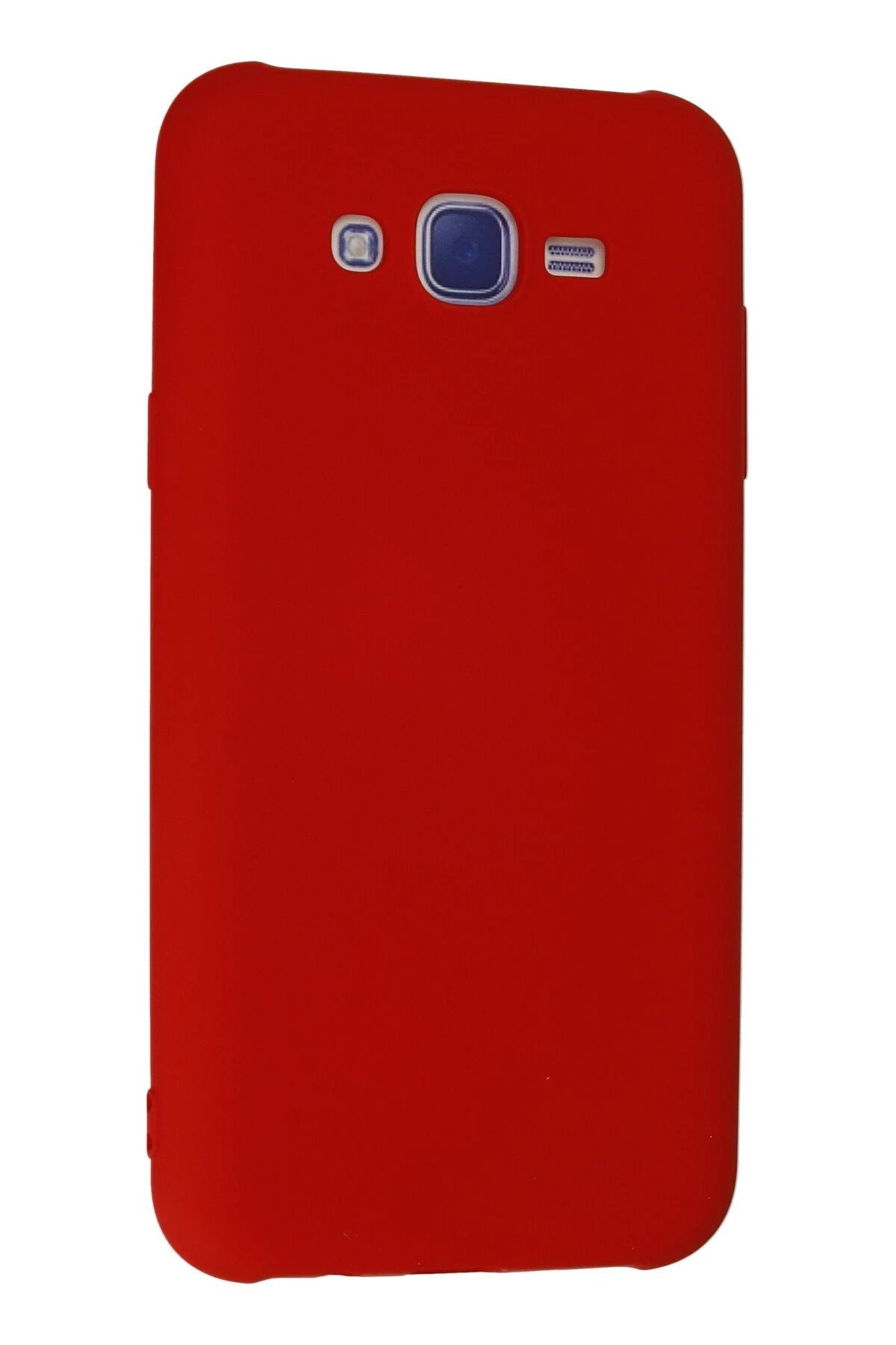 Newface Samsung Galaxy J7 Kılıf Nano içi Kadife Silikon - Kırmızı