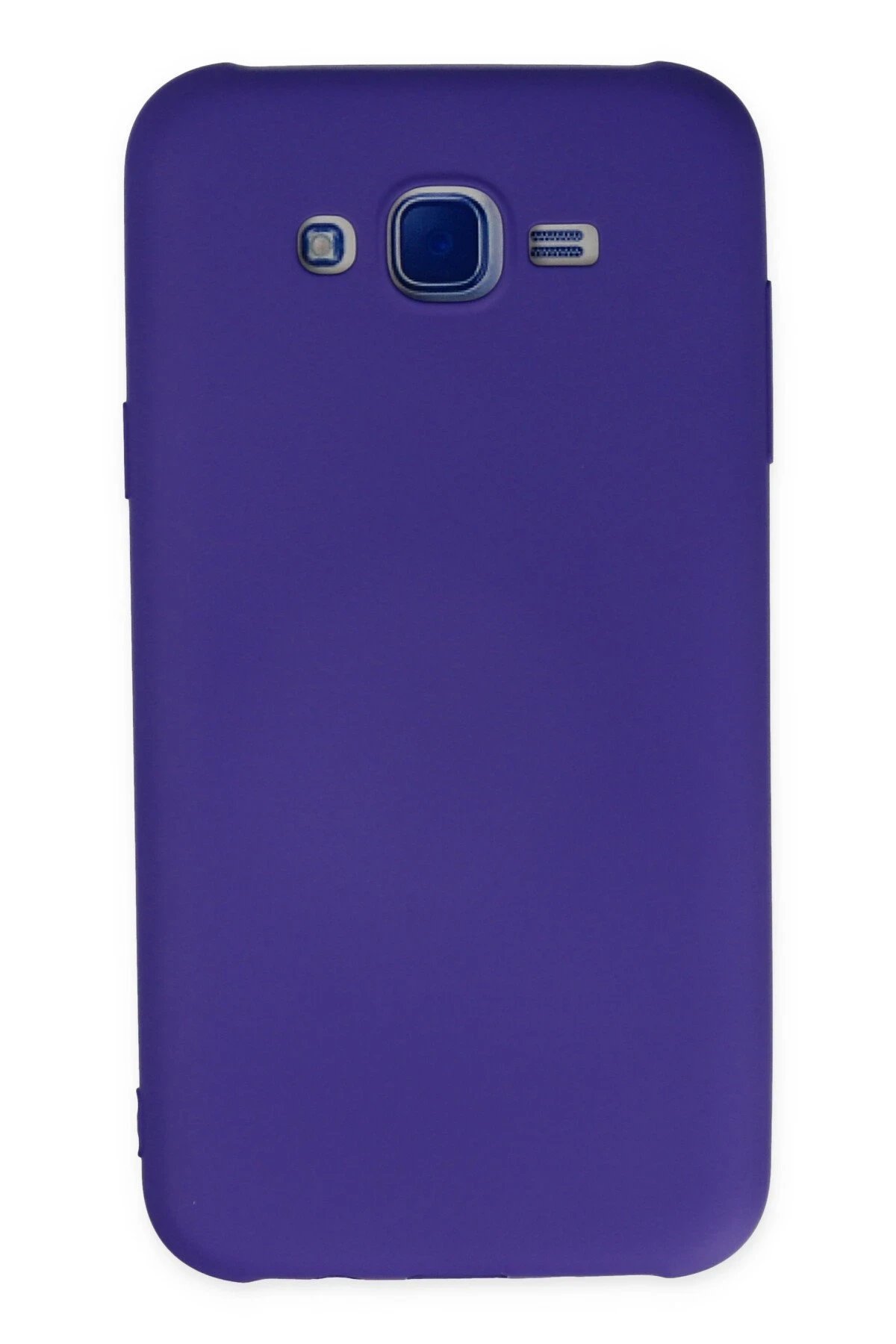 Newface Samsung Galaxy J7 Kılıf Nano içi Kadife Silikon - Mor