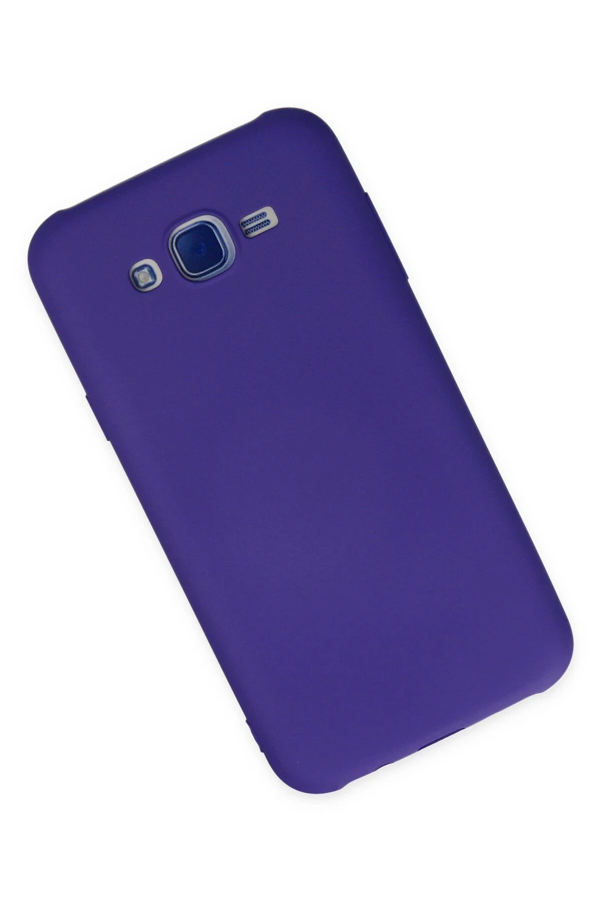 Newface Samsung Galaxy J7 Kılıf Nano içi Kadife Silikon - Mor