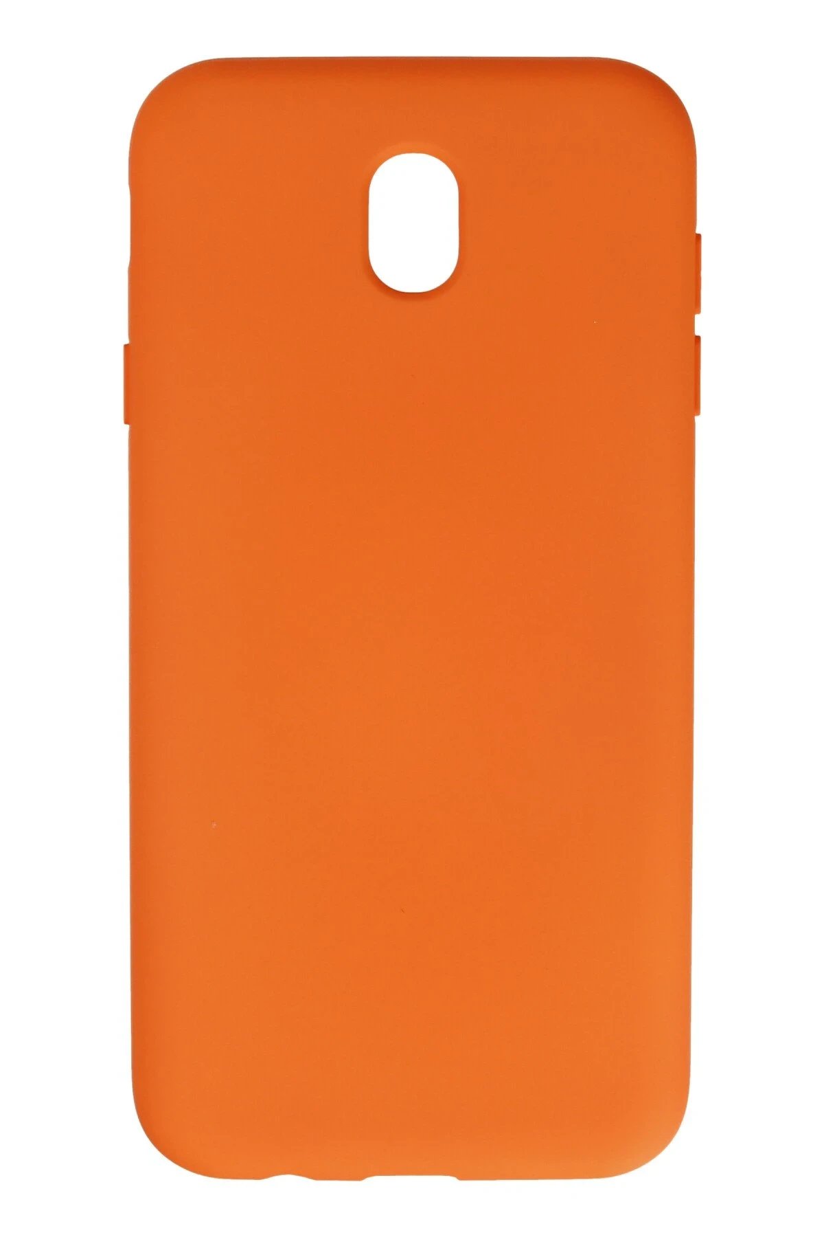 Newface Samsung Galaxy J7 Pro / J730 Kılıf Nano içi Kadife Silikon - Turuncu