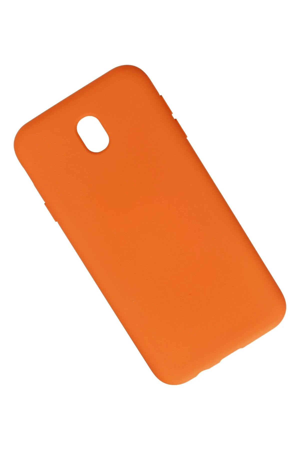 Newface Samsung Galaxy J7 Pro / J730 Kılıf Nano içi Kadife Silikon - Turuncu