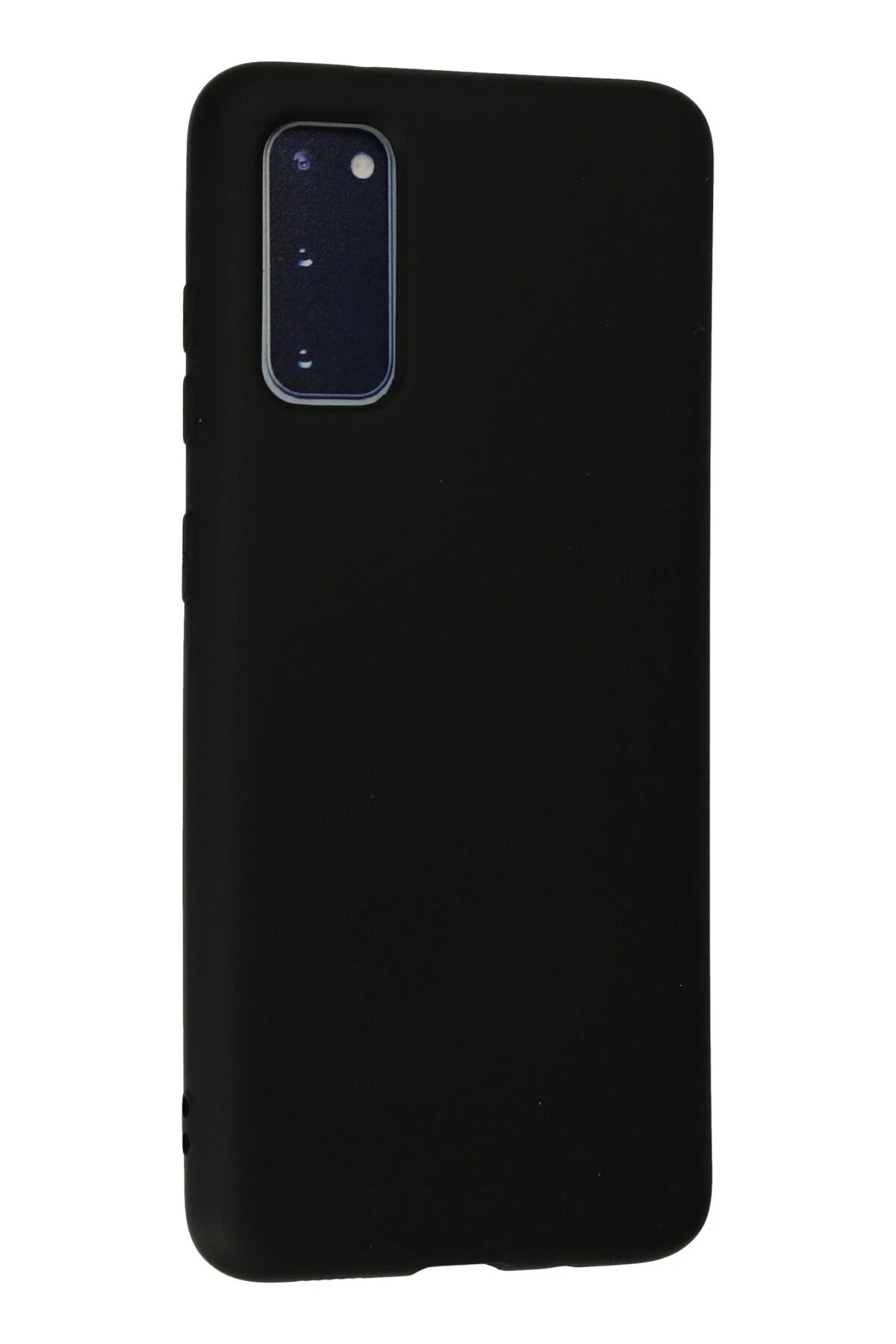 Newface Samsung Galaxy S20 Kılıf Nano içi Kadife Silikon - Siyah