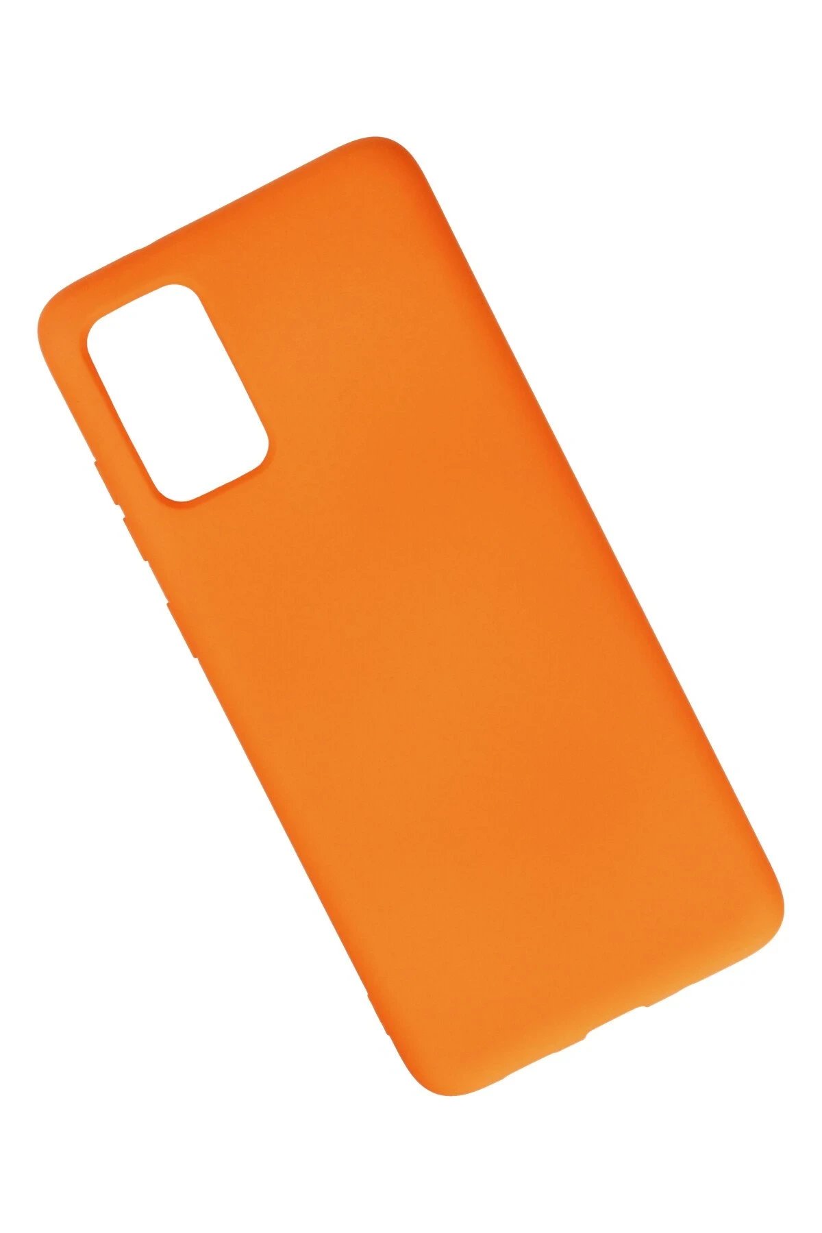 Newface Samsung Galaxy S20 Plus Kılıf Nano içi Kadife Silikon - Turuncu