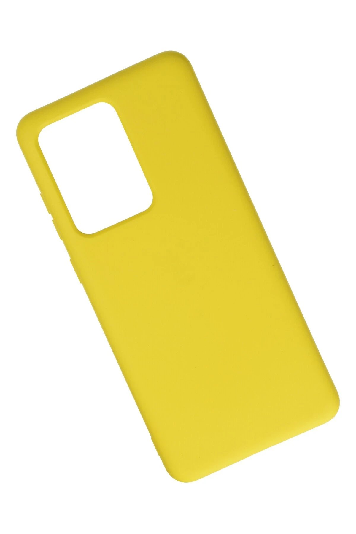 Newface Samsung Galaxy S20 Ultra Kılıf Nano içi Kadife Silikon - Sarı