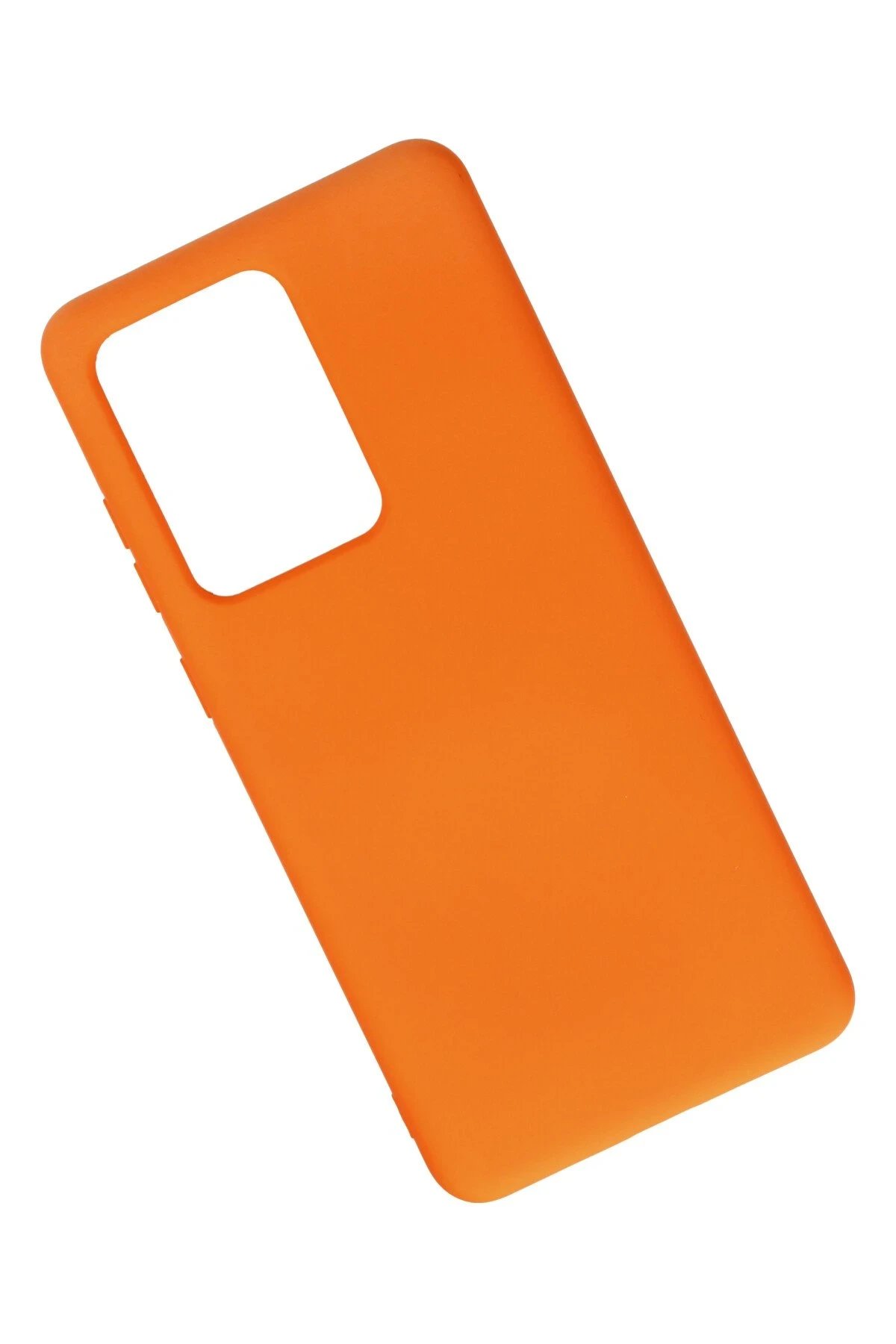 Newface Samsung Galaxy S20 Ultra Kılıf Nano içi Kadife Silikon - Turuncu