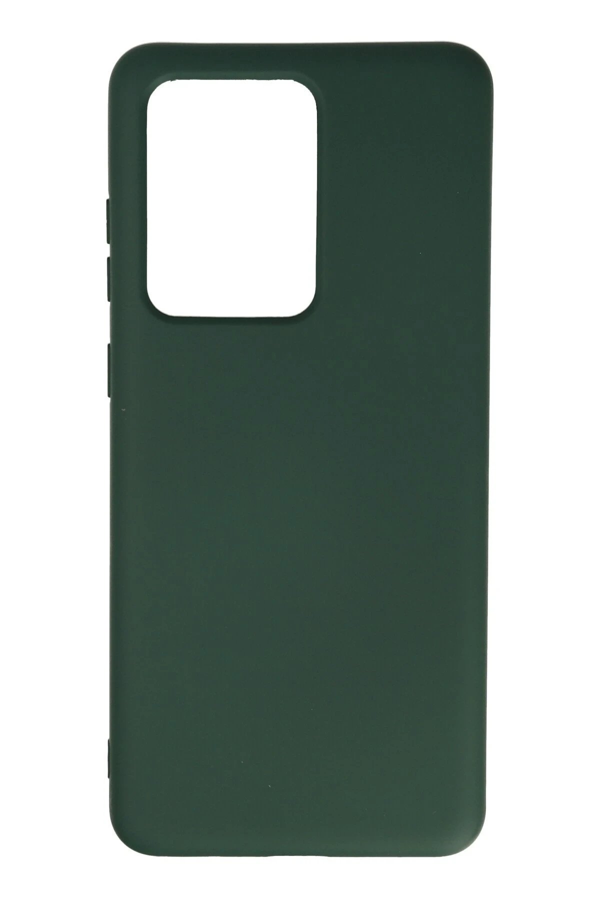 Newface Samsung Galaxy S20 Ultra Kılıf Nano içi Kadife Silikon - Koyu Yeşil