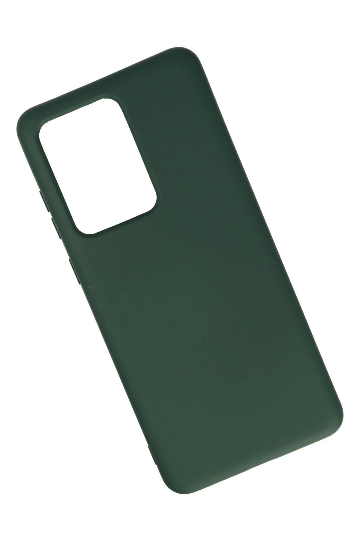 Newface Samsung Galaxy S20 Ultra Kılıf Nano içi Kadife Silikon - Koyu Yeşil