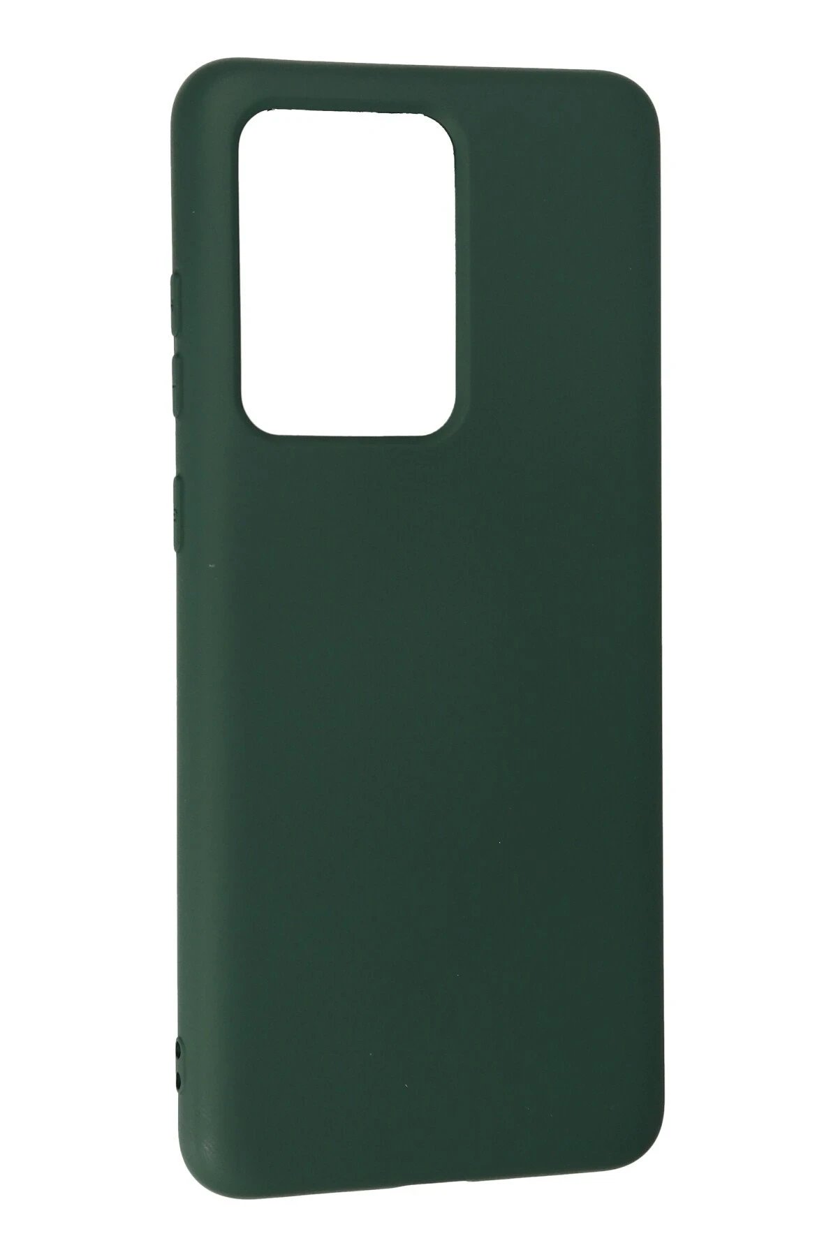 Newface Samsung Galaxy S20 Ultra Kılıf Nano içi Kadife Silikon - Koyu Yeşil