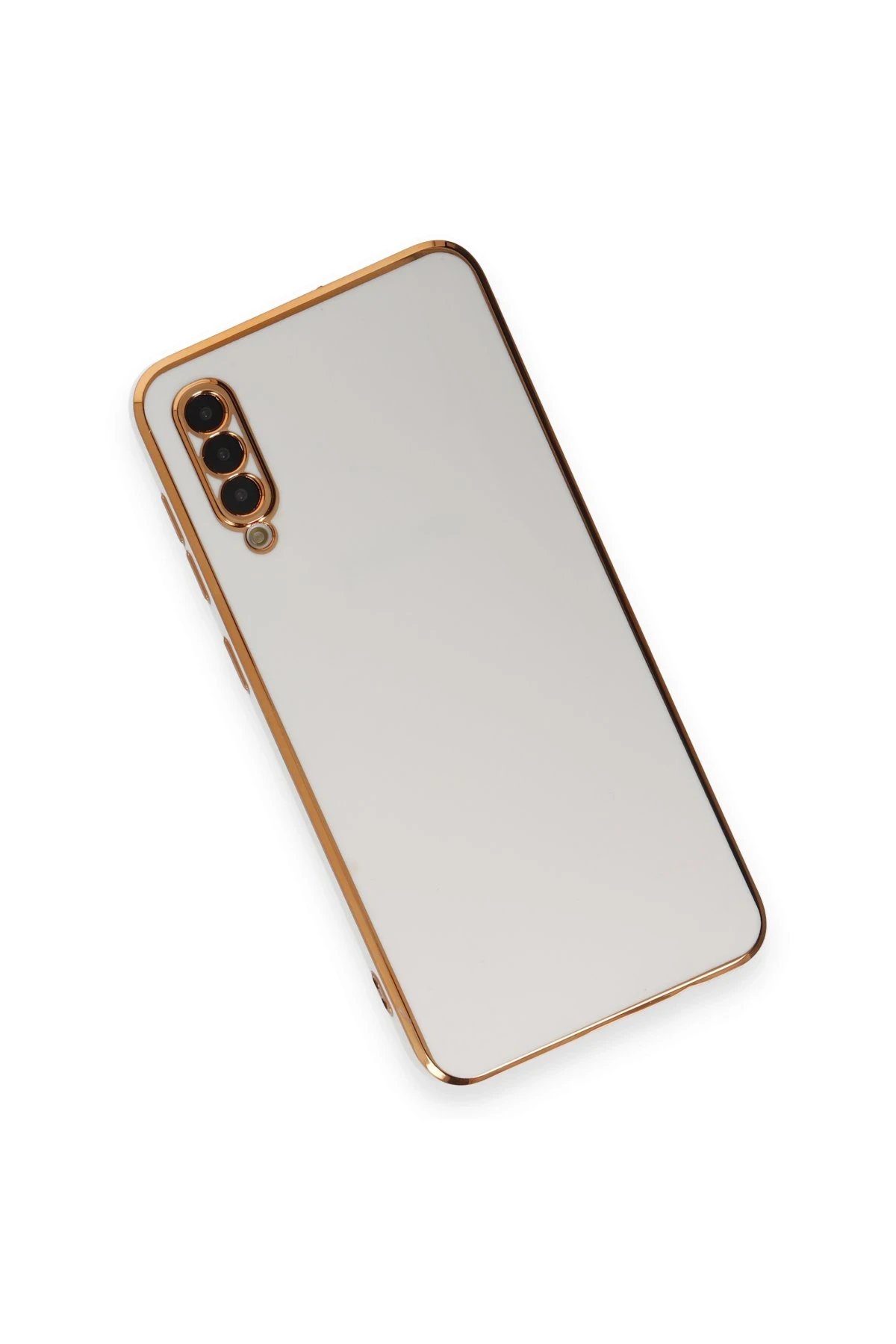 Newface Samsung Galaxy A70 Kılıf Volet Silikon - Beyaz