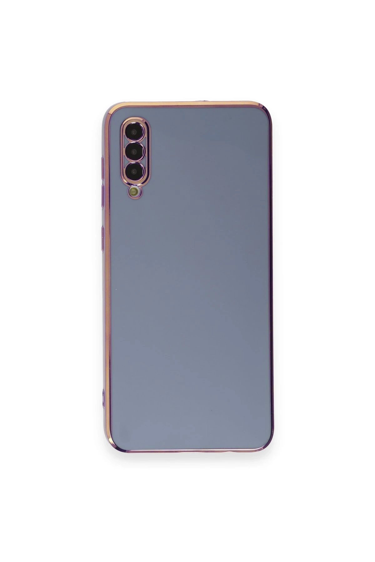 Newface Samsung Galaxy A70 Kılıf Volet Silikon - Mavi