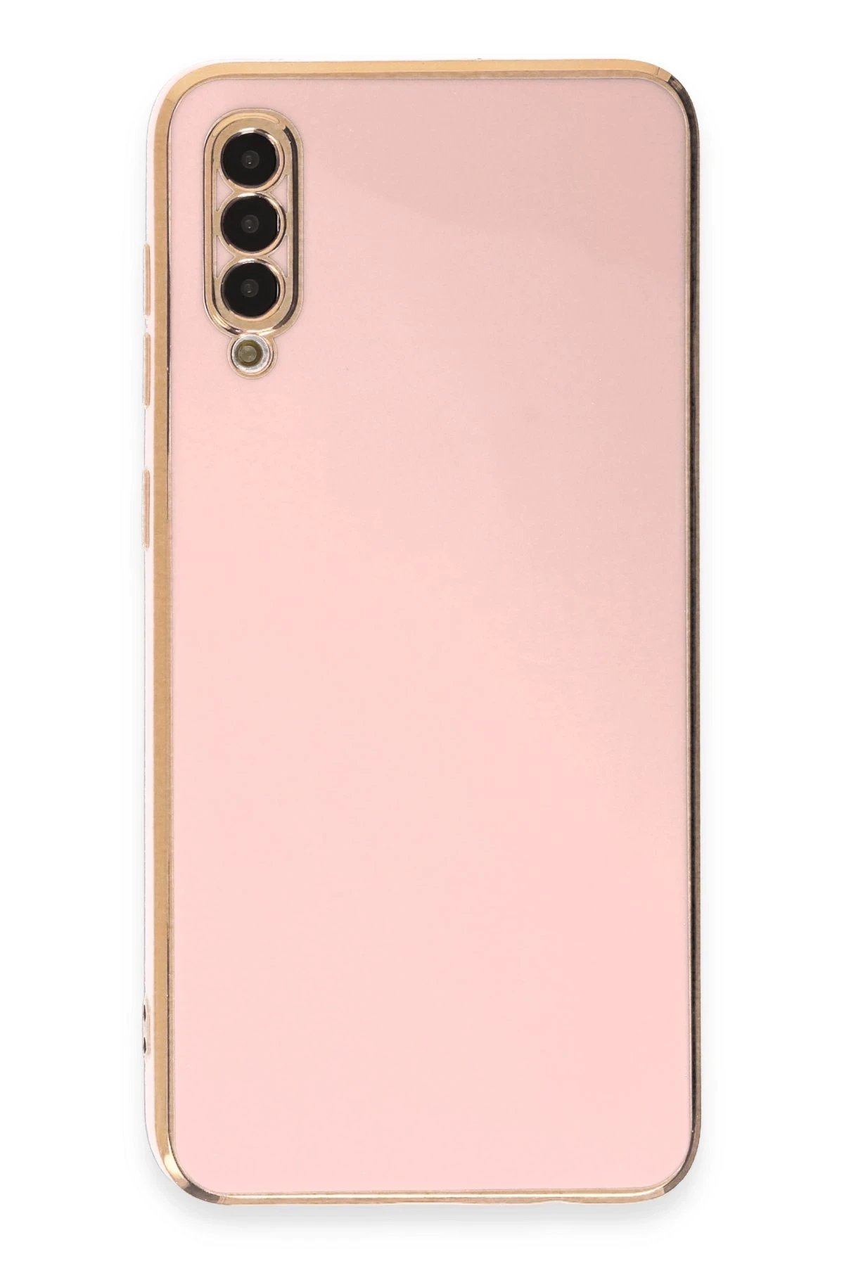 Newface Samsung Galaxy A50 Kılıf Volet Silikon - Pembe