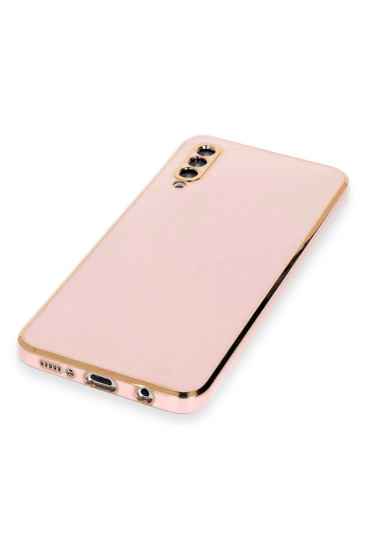 Newface Samsung Galaxy A50 Kılıf Volet Silikon - Pembe