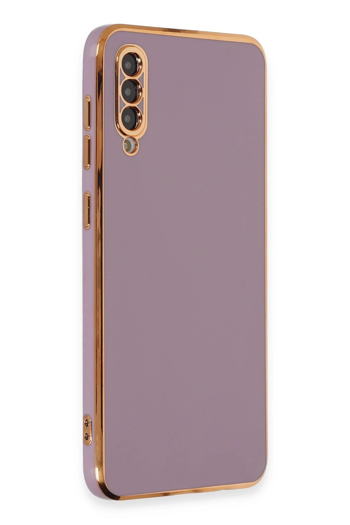 Newface Samsung Galaxy A50 Kılıf Volet Silikon - Mor