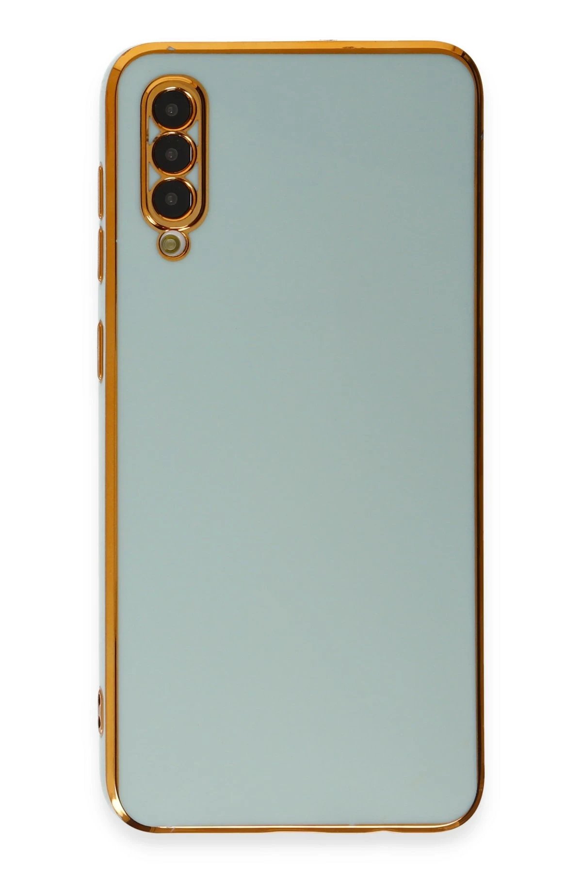 Newface Samsung Galaxy A50 Kılıf Volet Silikon - Açık Yeşil