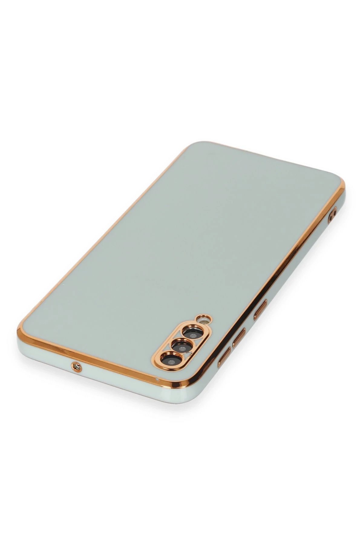 Newface Samsung Galaxy A50 Kılıf Volet Silikon - Açık Yeşil