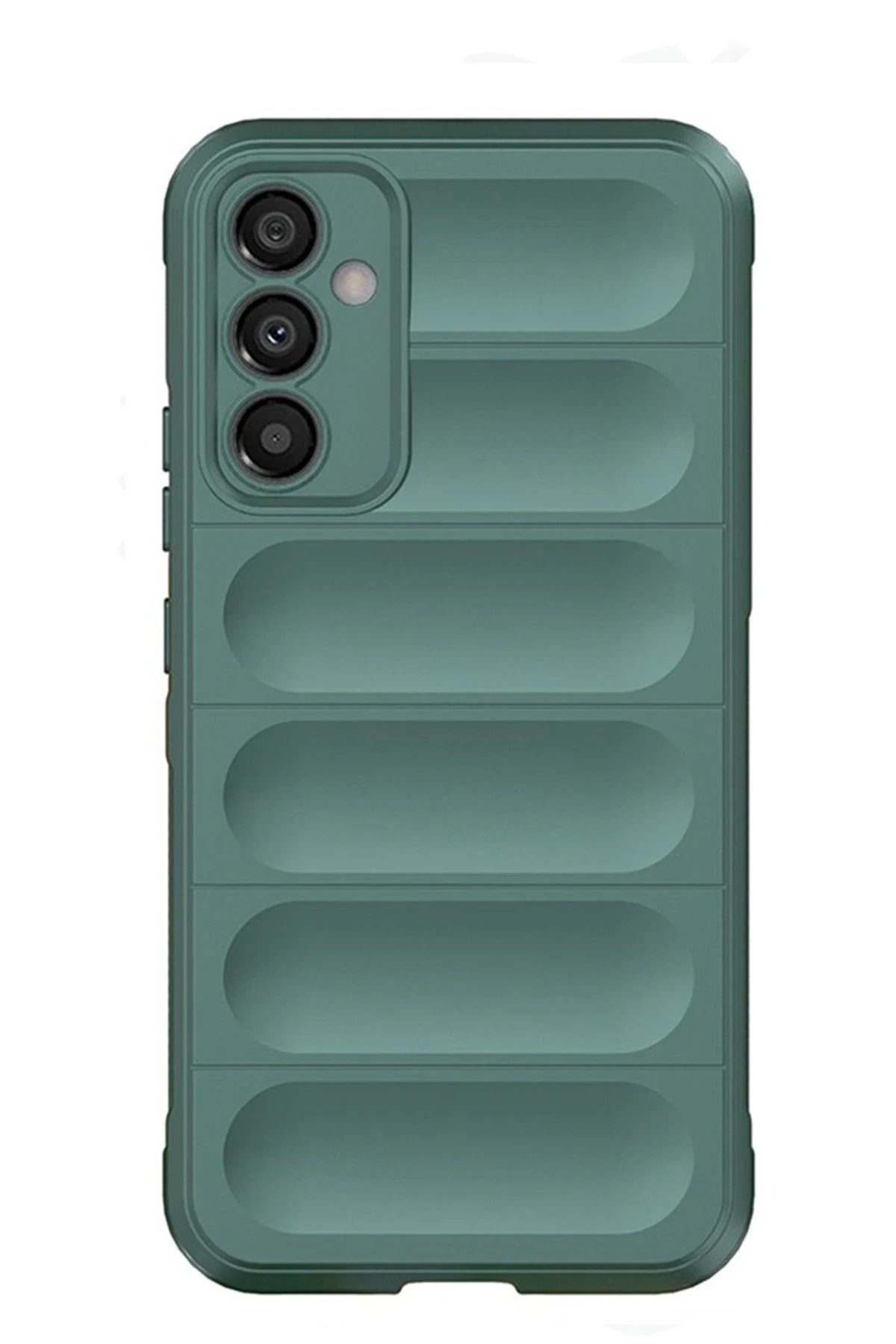 Newface Samsung Galaxy M14 5G Kılıf Optimum Silikon - Koyu Yeşil