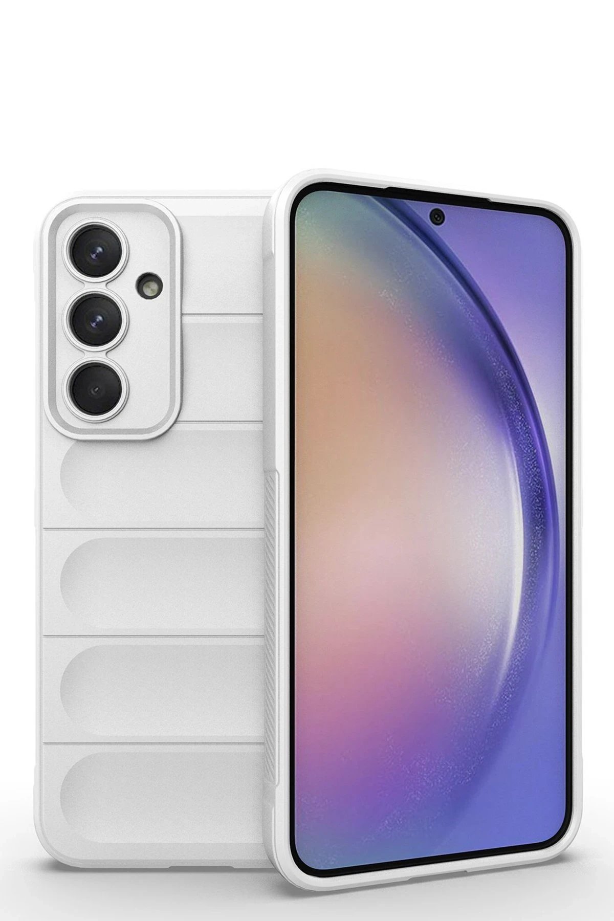 Newface Samsung Galaxy M14 5G Kılıf Optimum Silikon - Krem