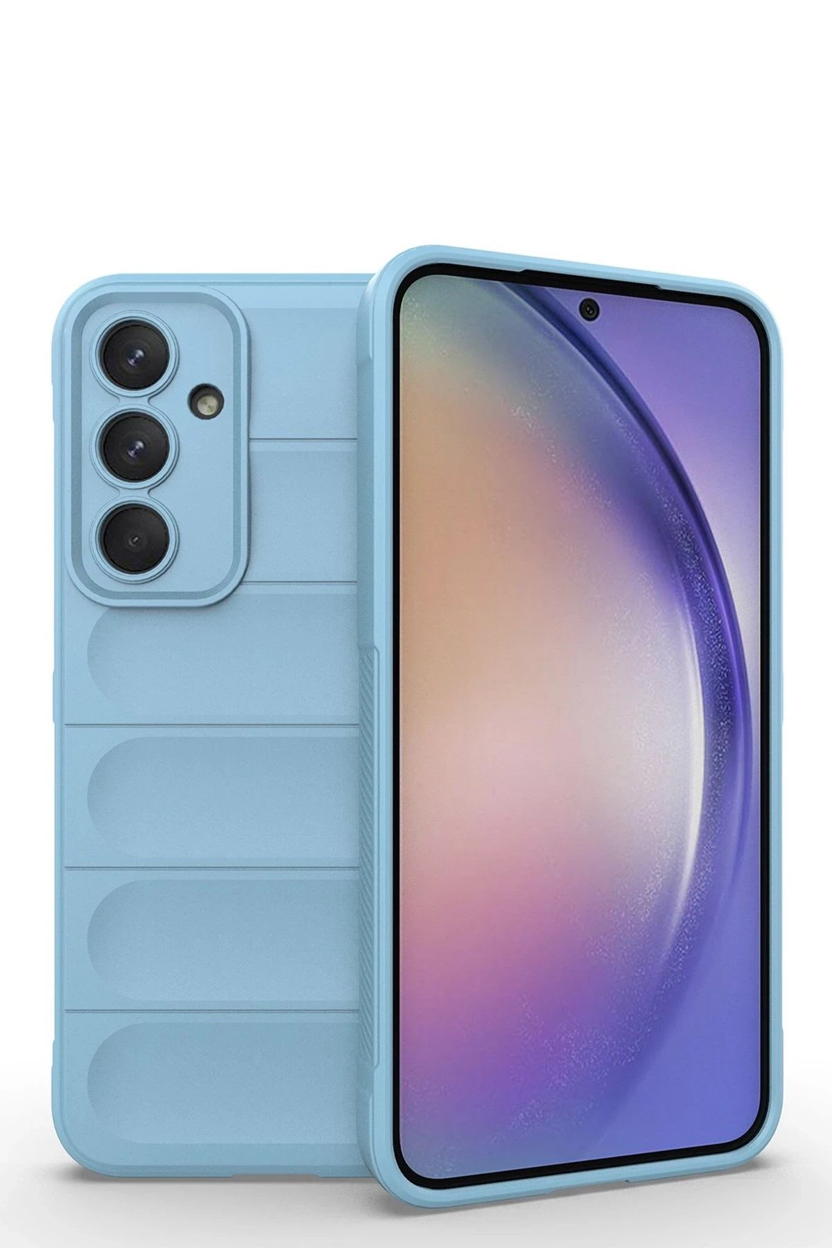 Newface Samsung Galaxy M14 5G Kılıf Optimum Silikon - Sky Blue