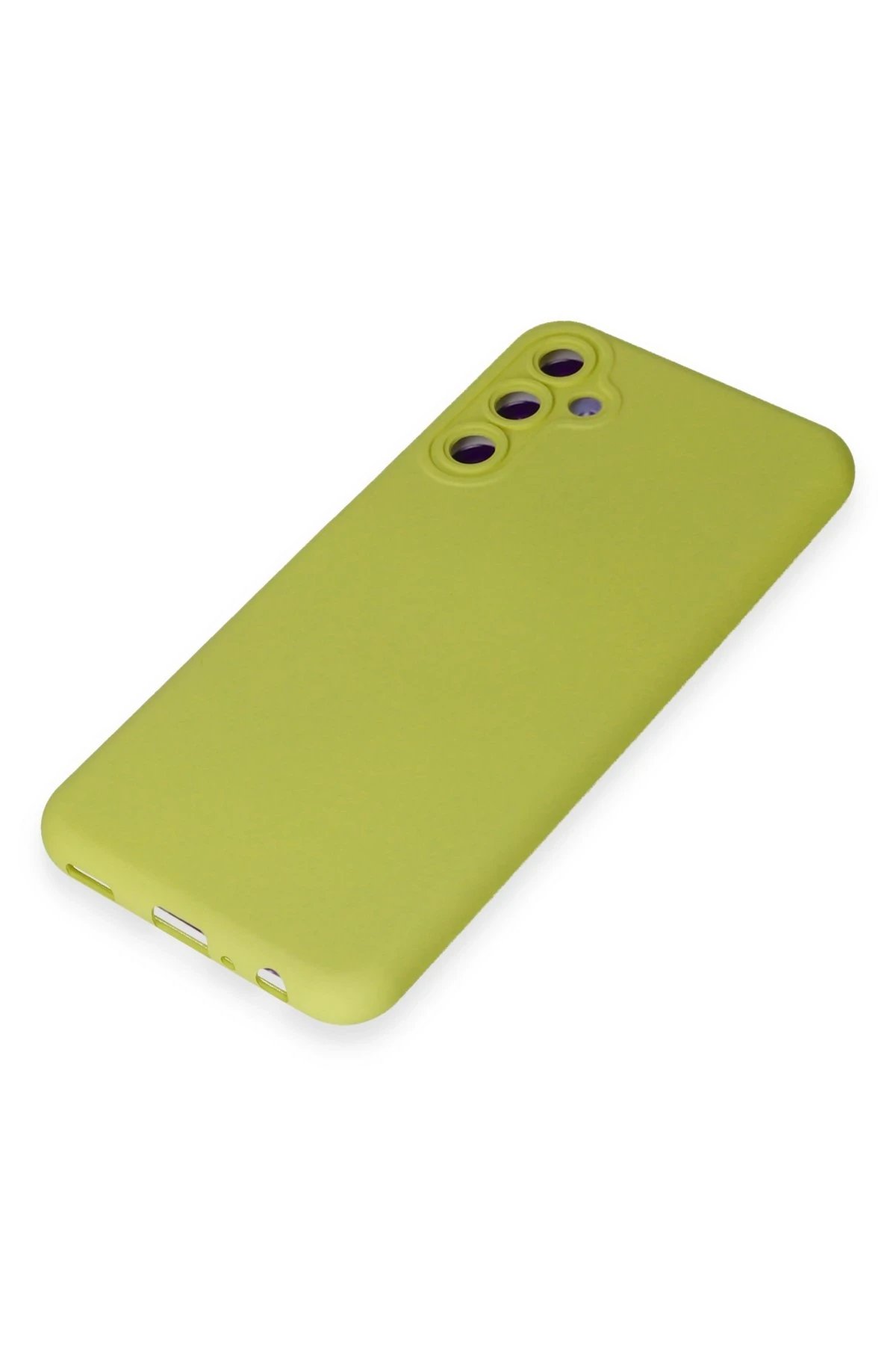 Newface Samsung Galaxy M34 5G Kılıf Nano içi Kadife Silikon - Sarı