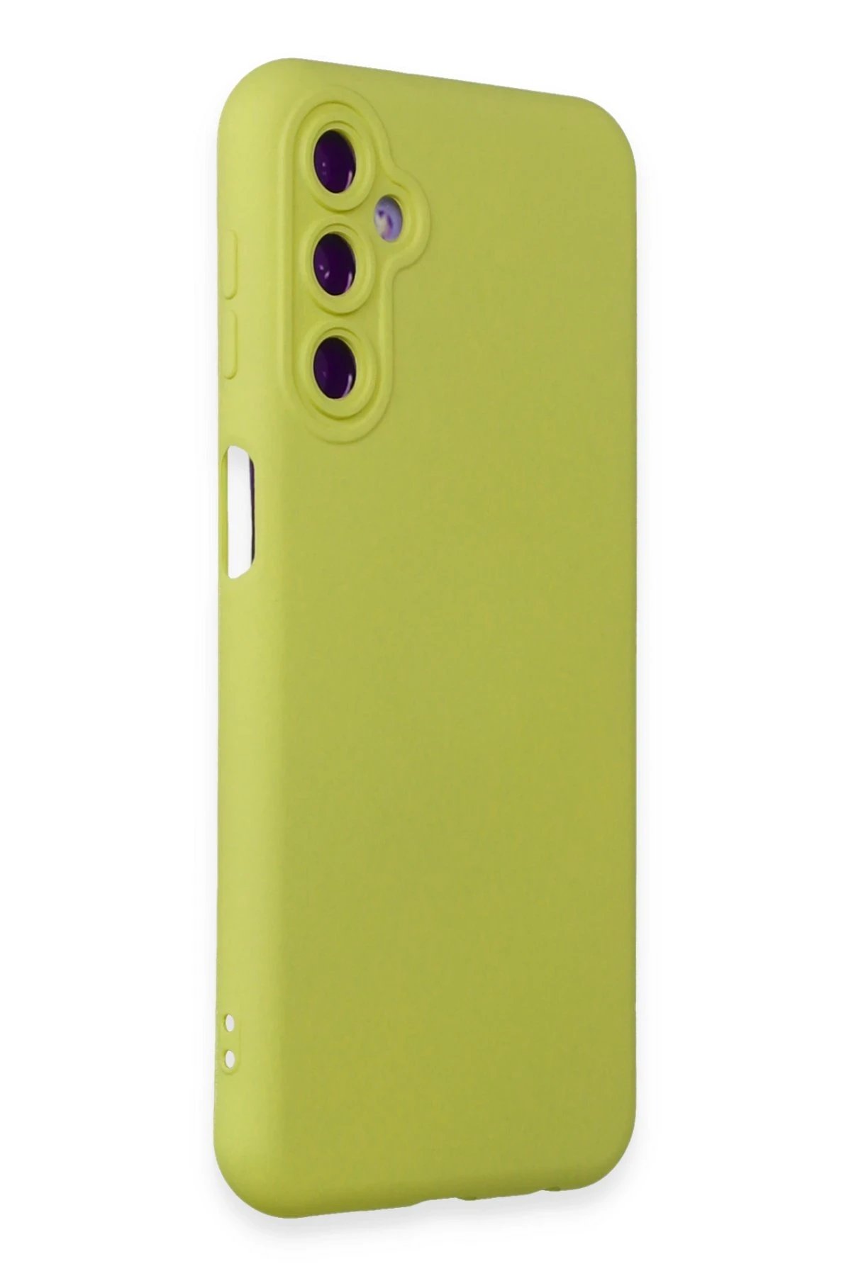 Newface Samsung Galaxy M14 5G Kılıf Nano içi Kadife Silikon - Sarı