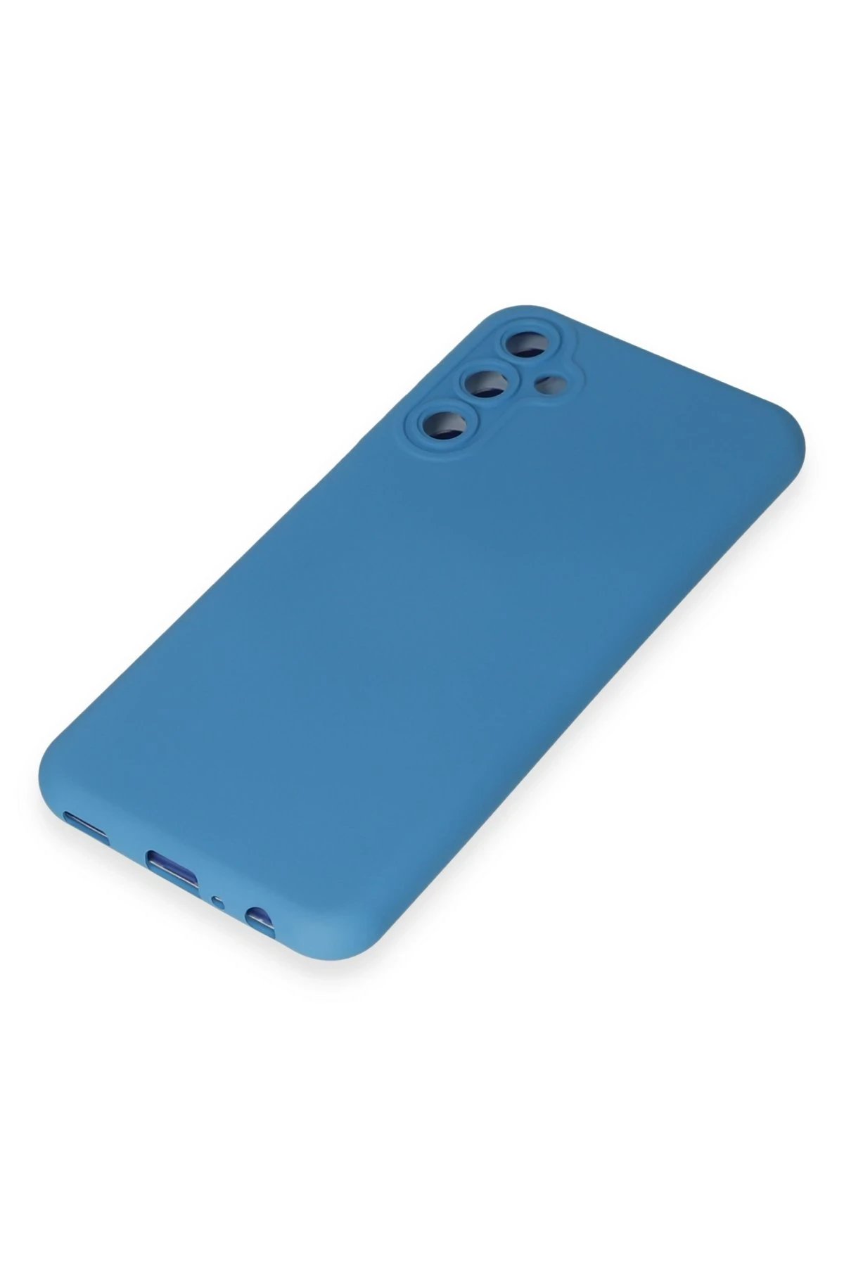 Newface Samsung Galaxy M14 5G Kılıf Nano içi Kadife Silikon - Mavi