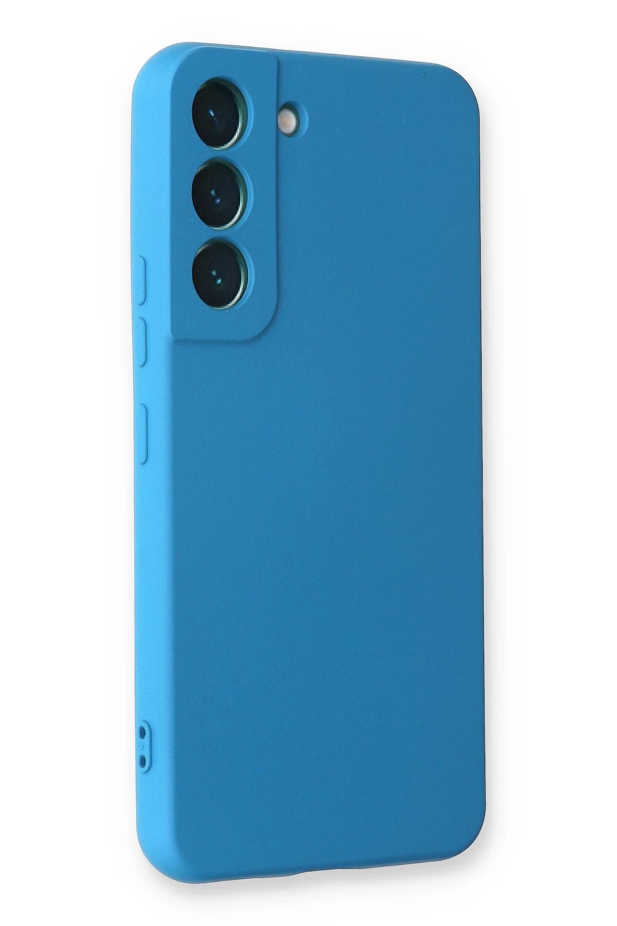 Newface Samsung Galaxy S23 Plus Kılıf Nano içi Kadife Silikon - Mavi