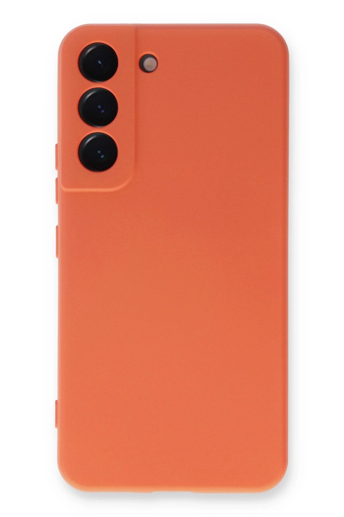 Newface Samsung Galaxy S23 Plus Kılıf Nano içi Kadife Silikon - Turuncu