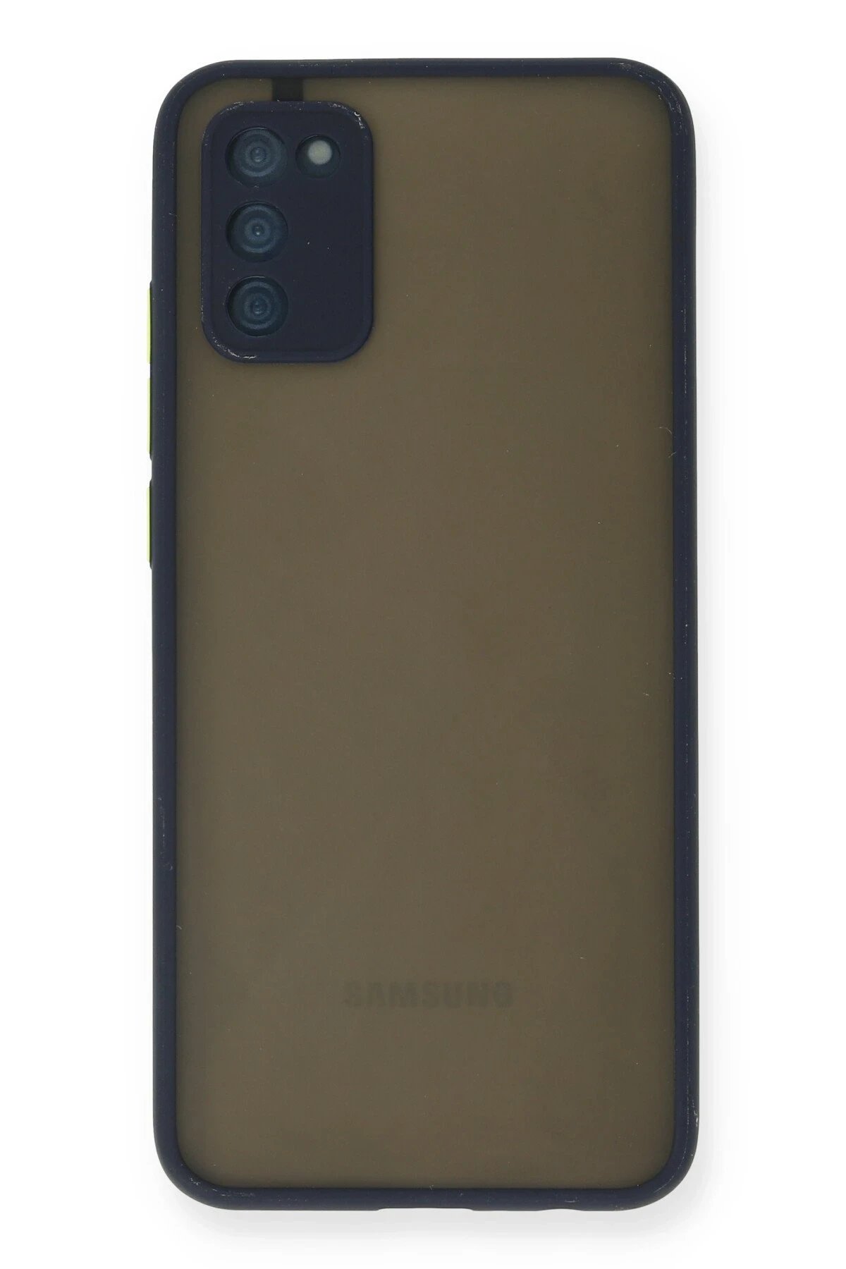 Newface Samsung Galaxy A03S Kılıf Montreal Silikon Kapak - Lacivert