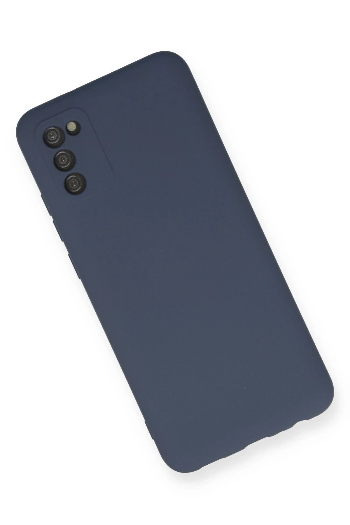 Newface Samsung Galaxy A03S Kılıf Nano içi Kadife Silikon - Gri